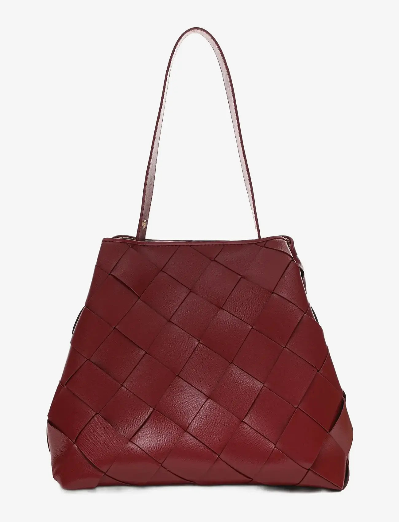 Nunoo - Chiara Braided Florence Maroon w. Gold - håndtasker - maroon - 3