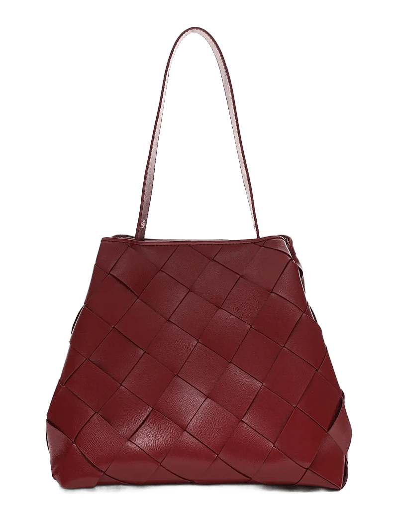 Nunoo - Chiara Braided Florence Maroon w. Gold - handtaschen - maroon - 3