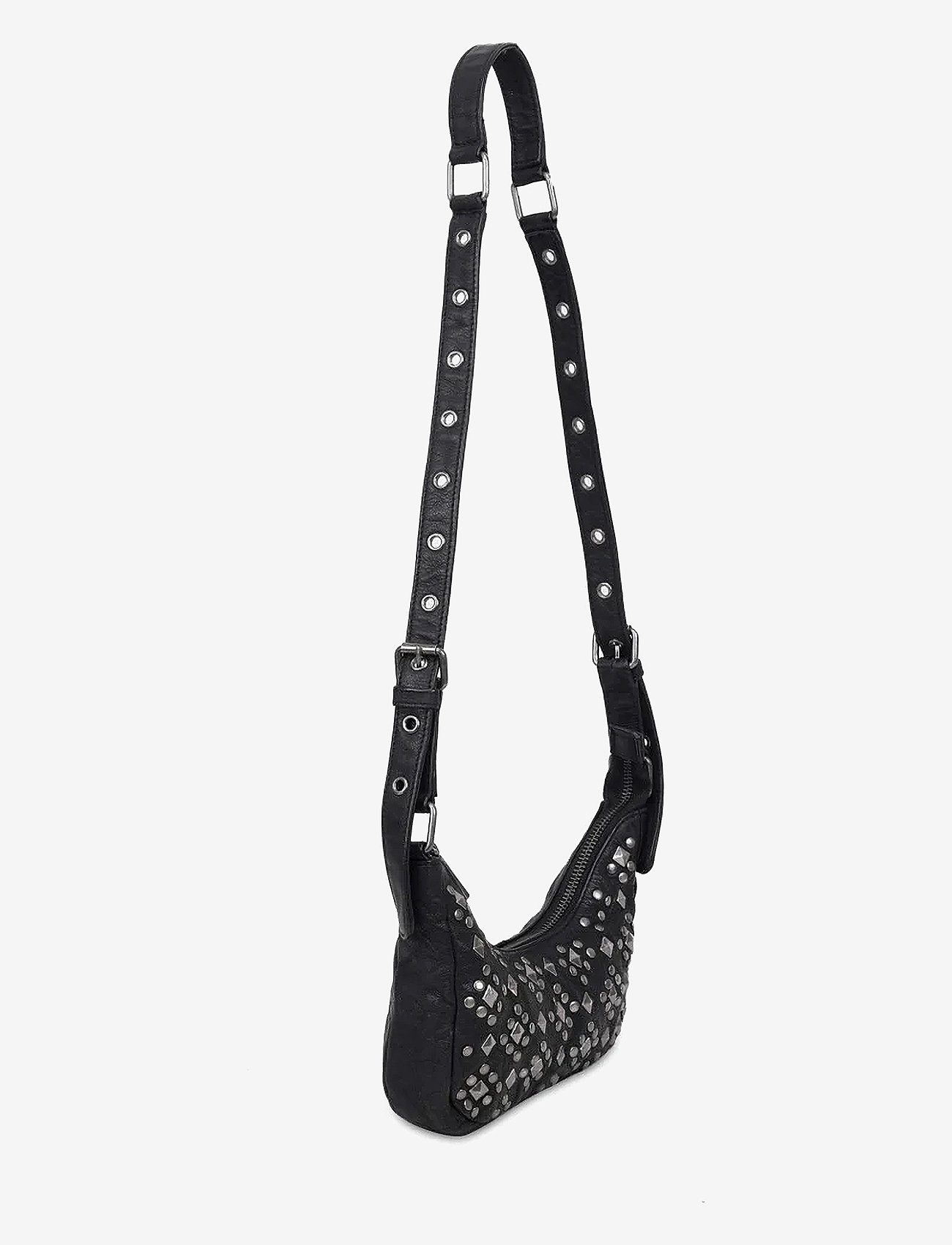 Nunoo - Palma Rock w. Antique Silver - töskur með axlaról - black - 2