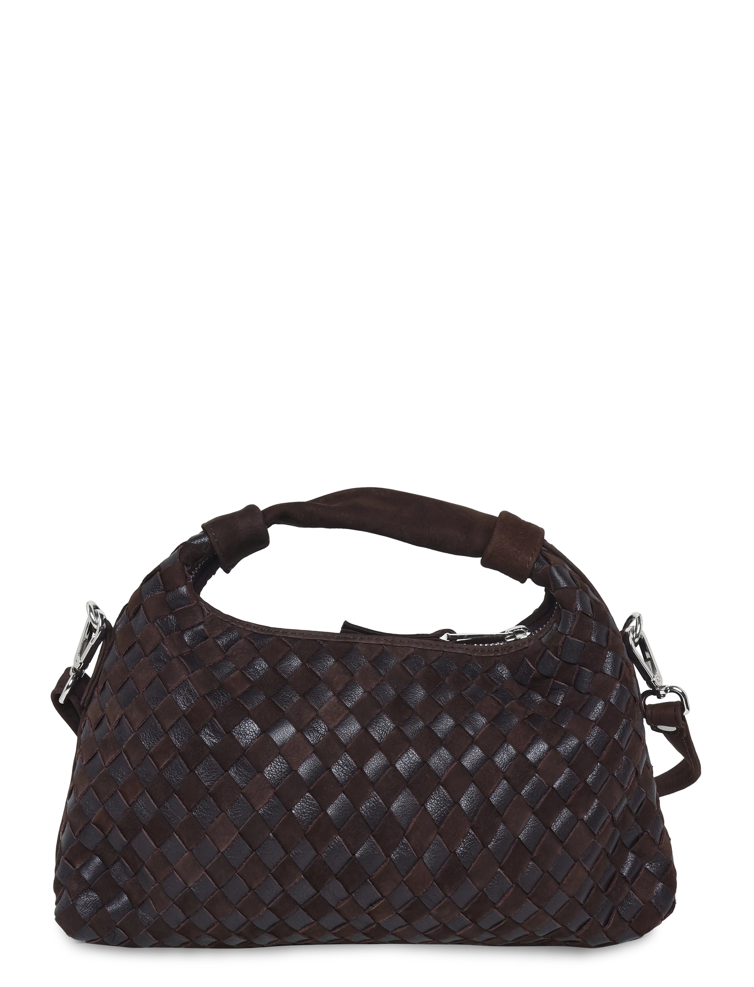 Nunoo Dandy Braided Nubuck Chocolate handväskor & axelremsväskor dam – bild 2