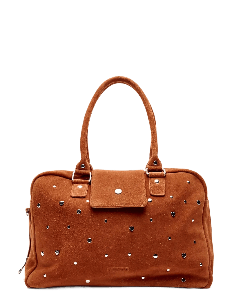 Nunoo - Harper Sweetheart Suede Redwood - crossbody kotid - black - 0