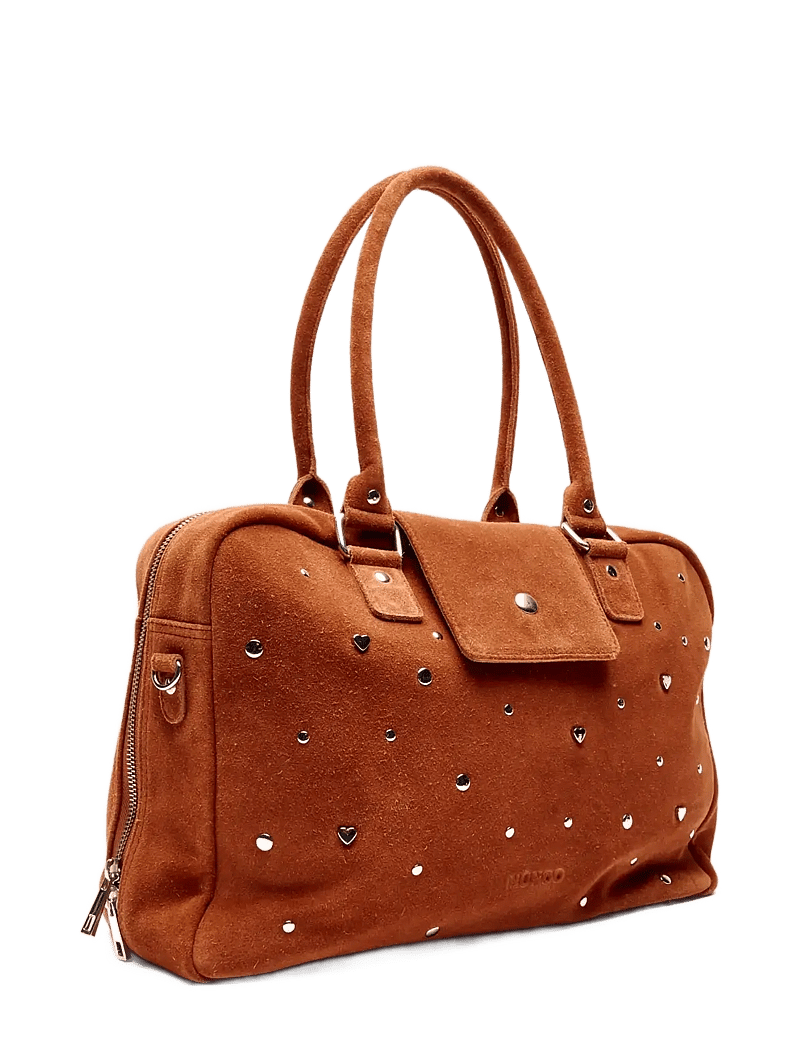 Nunoo - Harper Sweetheart Suede Redwood - crossbody kotid - black - 2