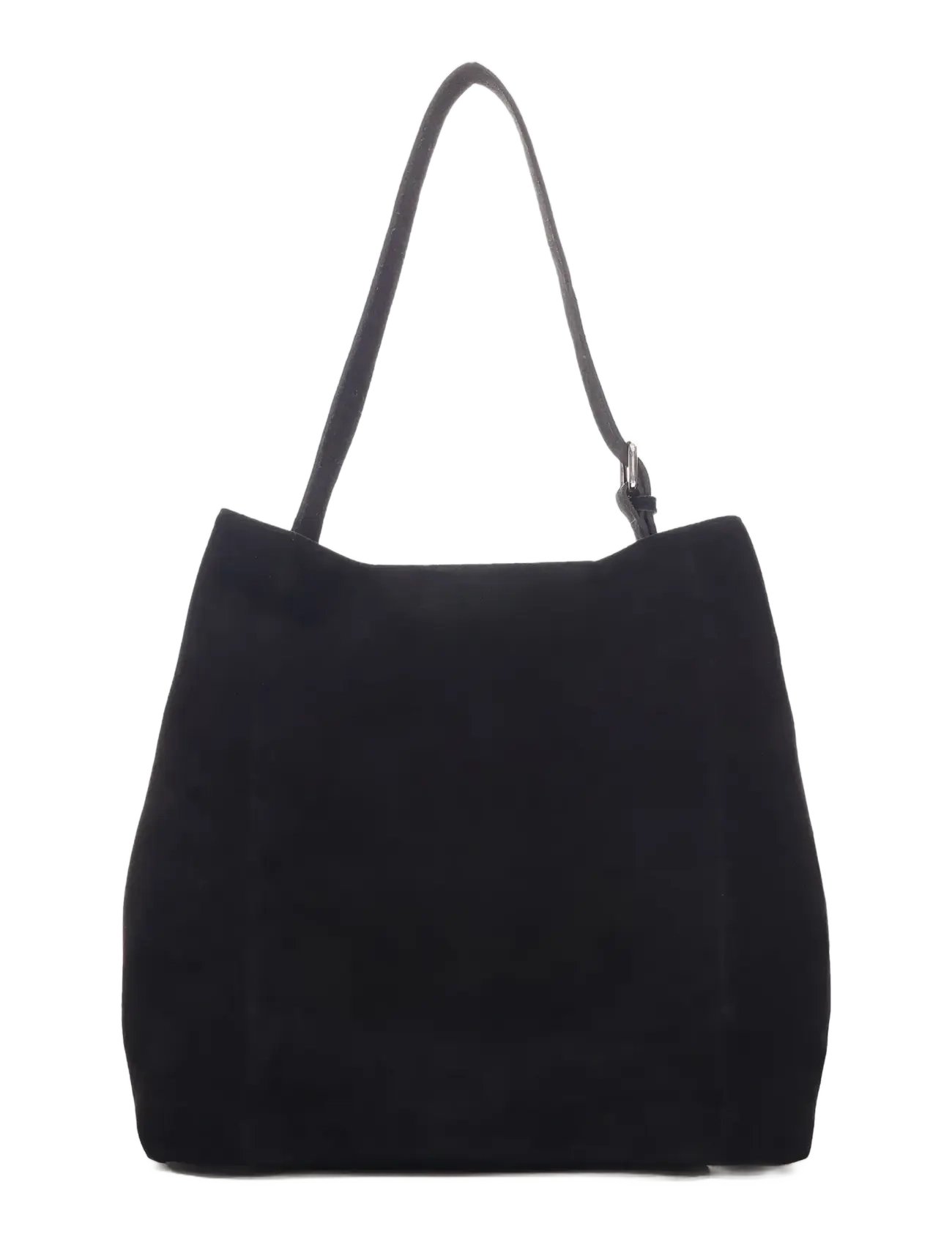 Nunoo - Chiara Large Suede Black - shoulder bags - black - 2