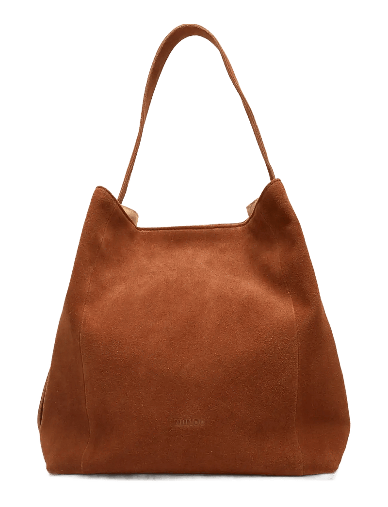 Nunoo - Chiara Large Suede Redwood - tote bags - redwood - 0