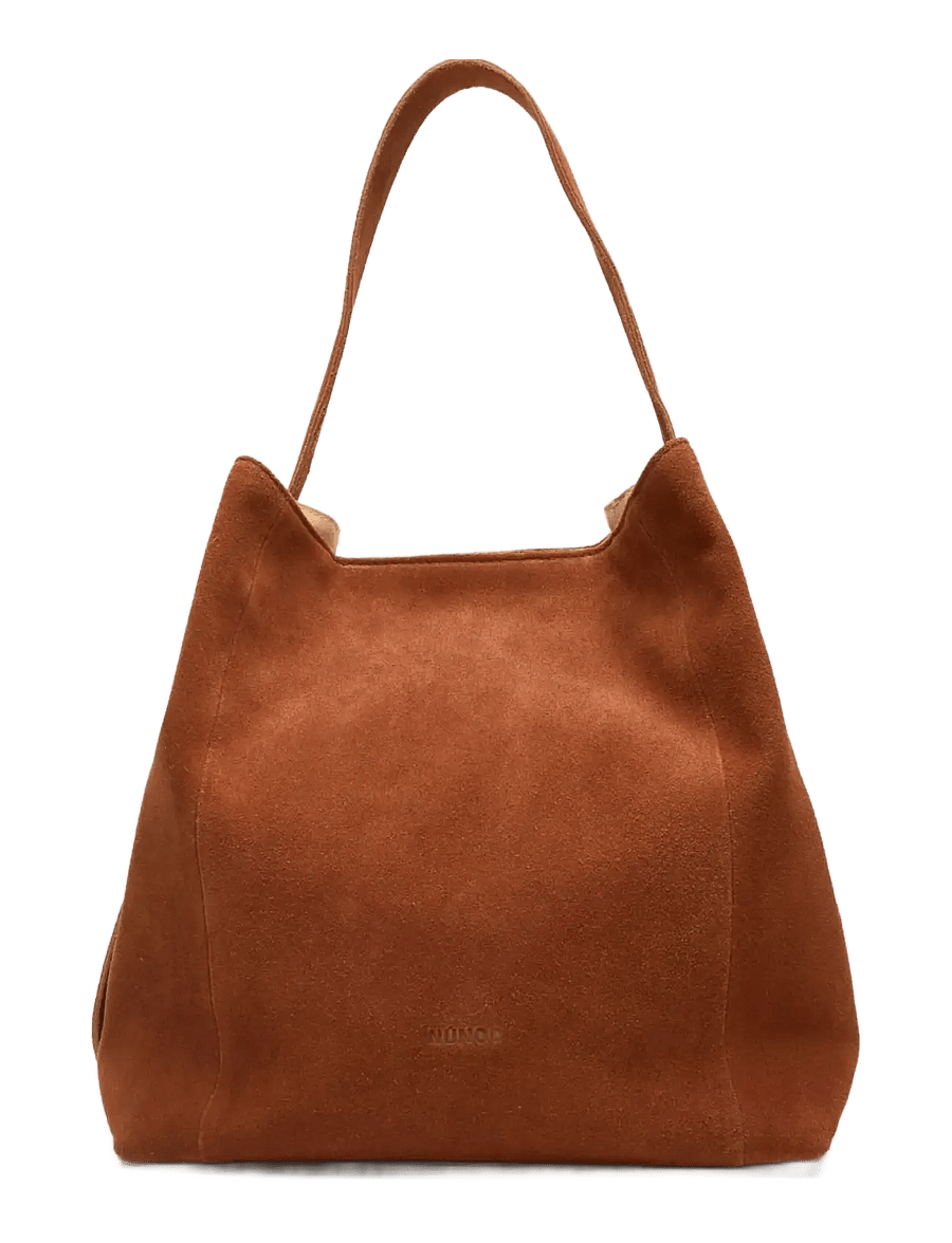 Nunoo - Chiara Large Suede Redwood - tote bags - redwood - 0