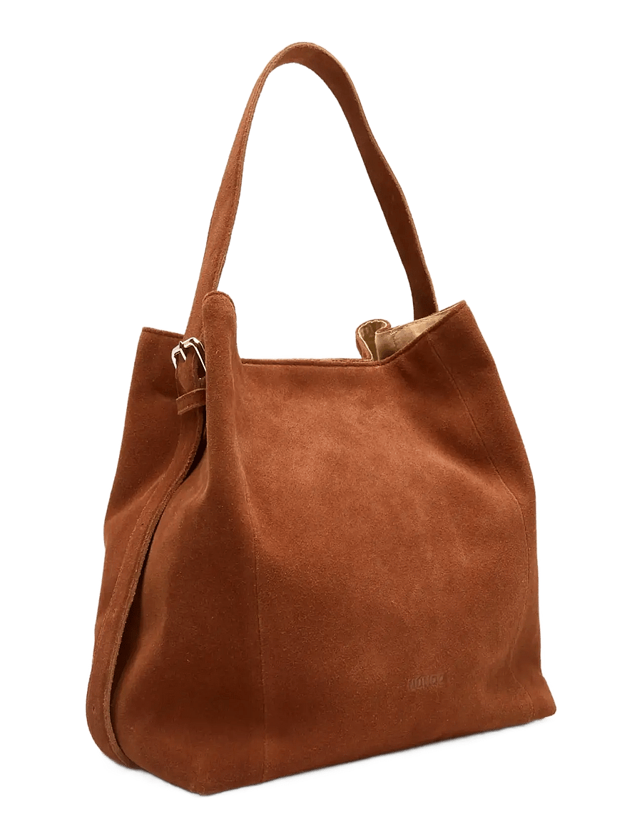 Nunoo - Chiara Large Suede Redwood - tote bags - redwood - 1