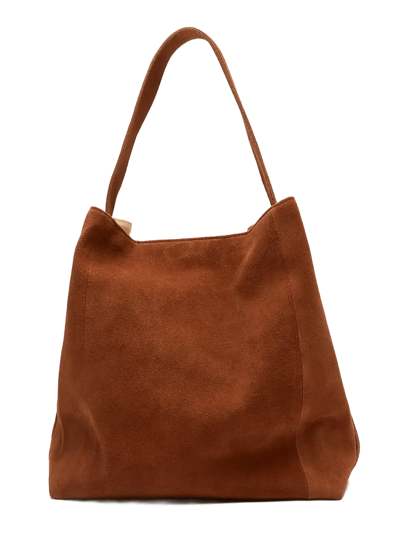 Nunoo - Chiara Large Suede Redwood - tote bags - redwood - 2
