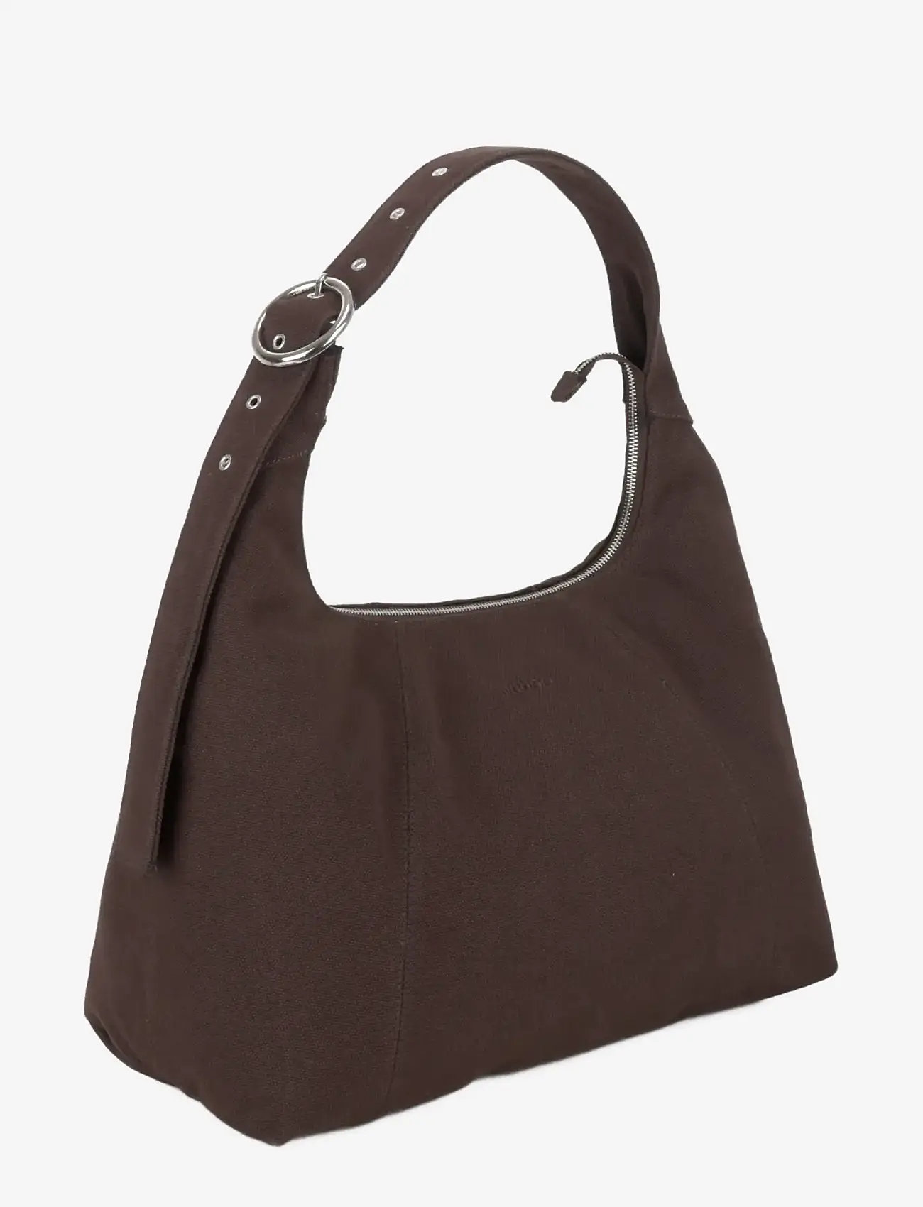 Nunoo - Maxi Dandy Buckle Canvas Coffee - festtøj til outletpriser - coffee - 1
