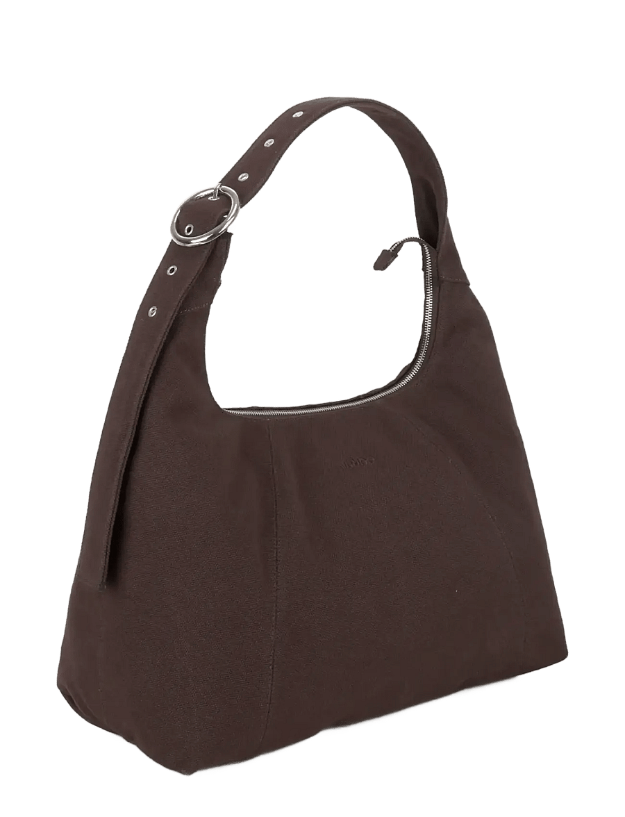 Nunoo - Maxi Dandy Buckle Canvas Coffee - handtaschen - coffee - 1