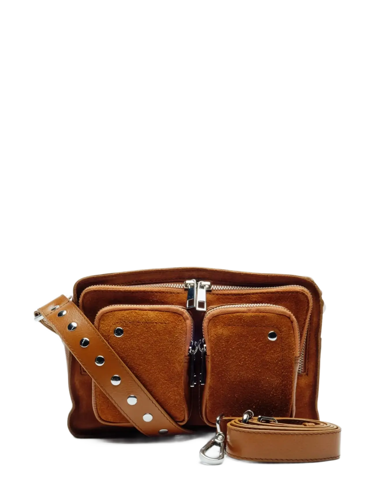 Nunoo - Ellie Suede Pecan Brown - crossbody bags - pecan brown - 3