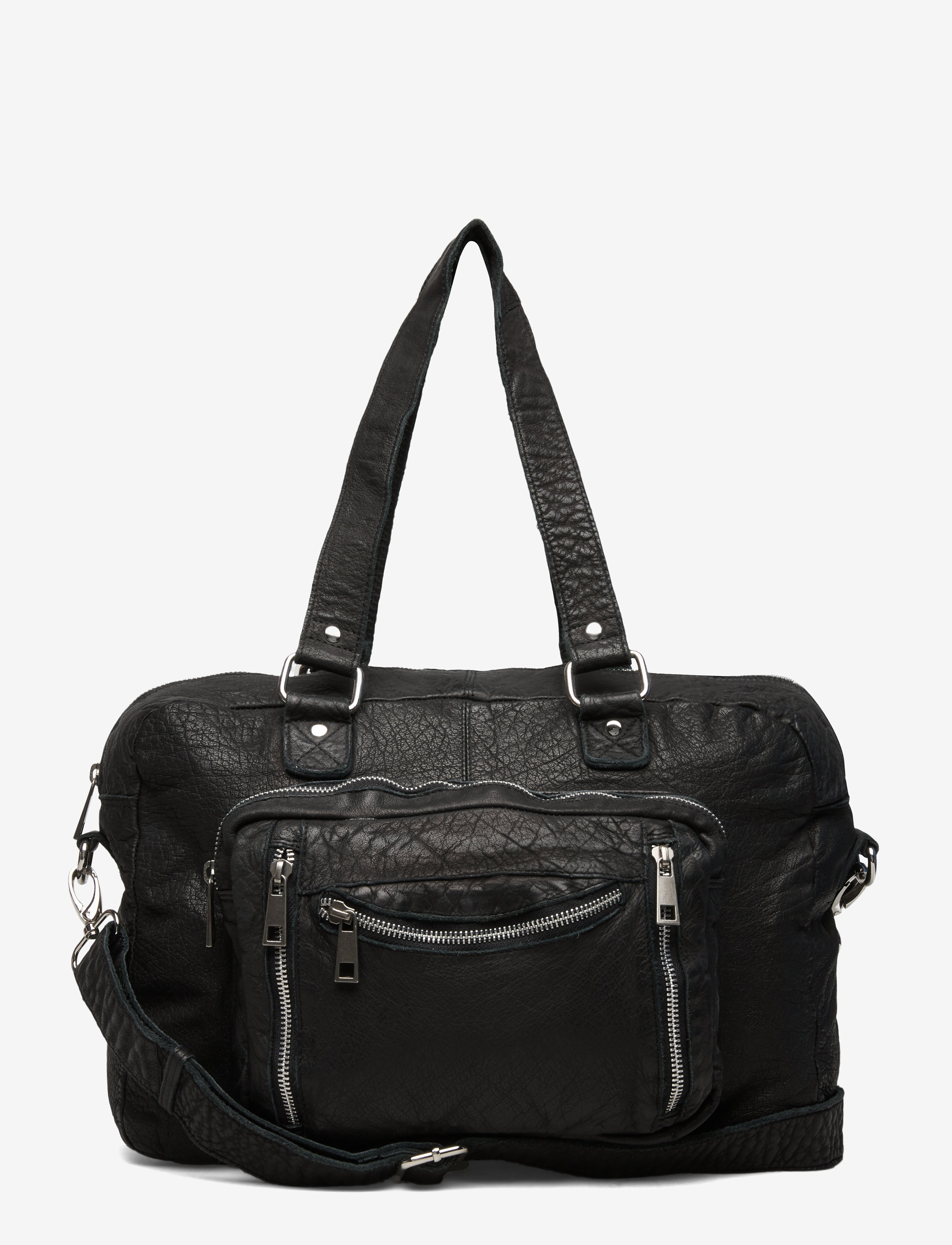 Nunoo Mille washed - Shoppers & Tote Bags - BLACK / black