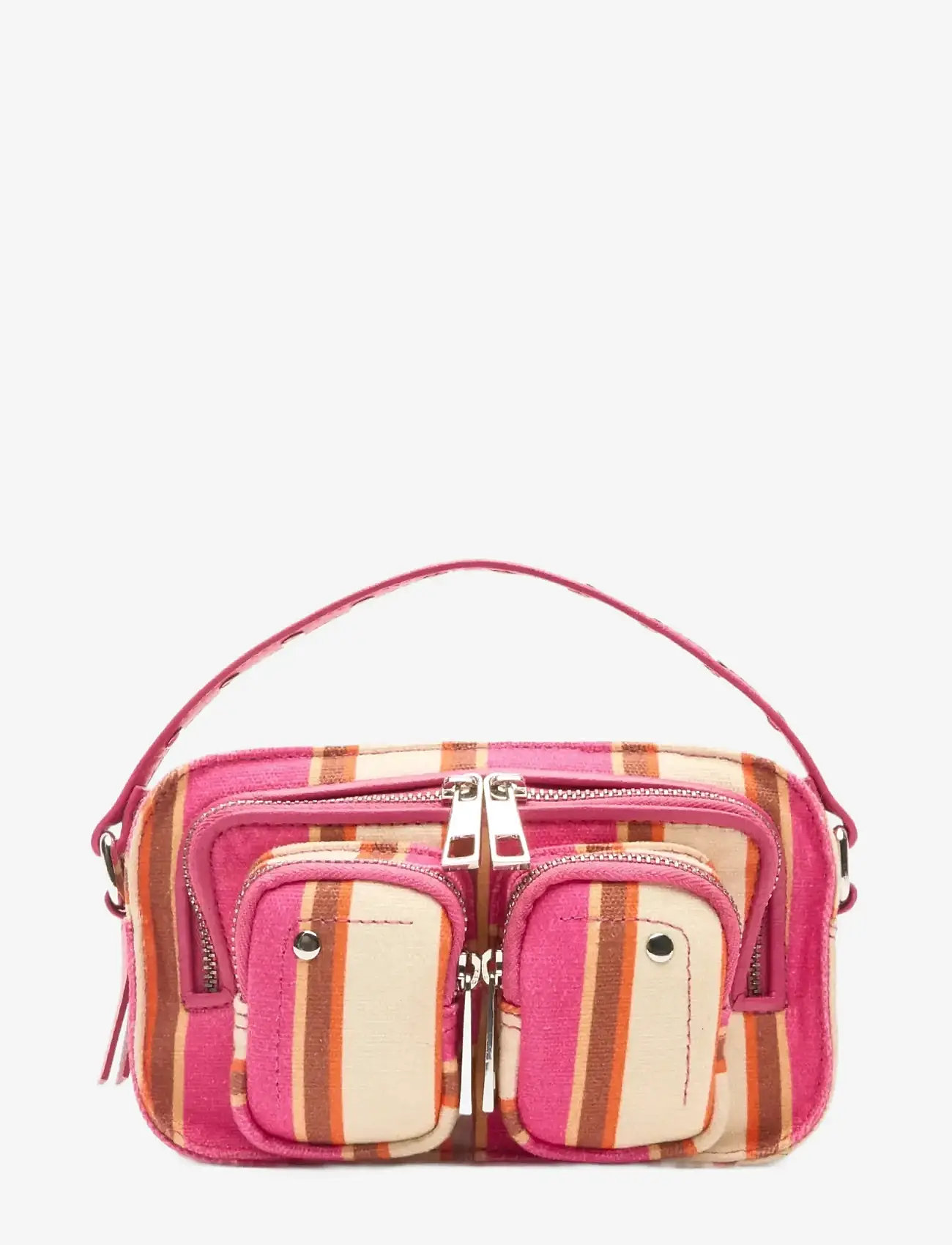 Nunoo - Helena Canvas Fuschia Stripes - crossbody bags - fuschia stripes - 0