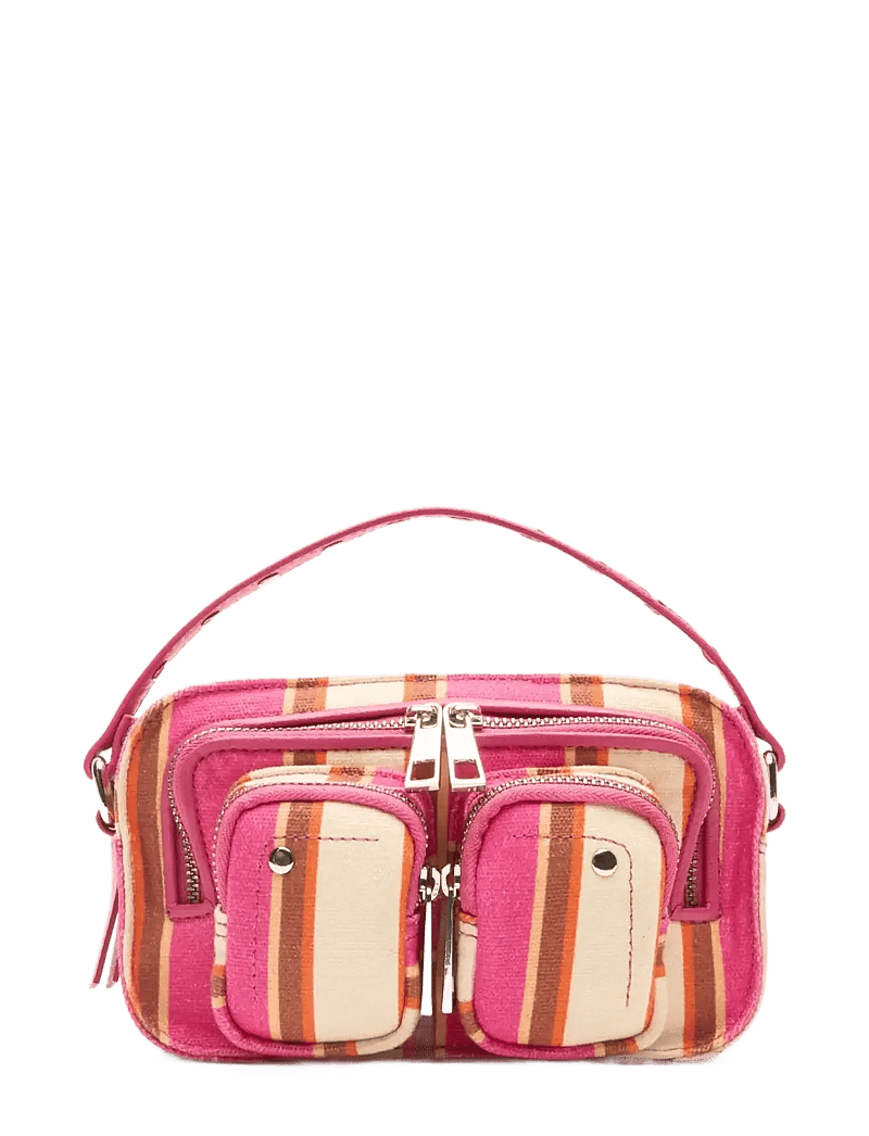 Nunoo - Helena Canvas Fuschia Stripes - crossbody bags - fuschia stripes - 0