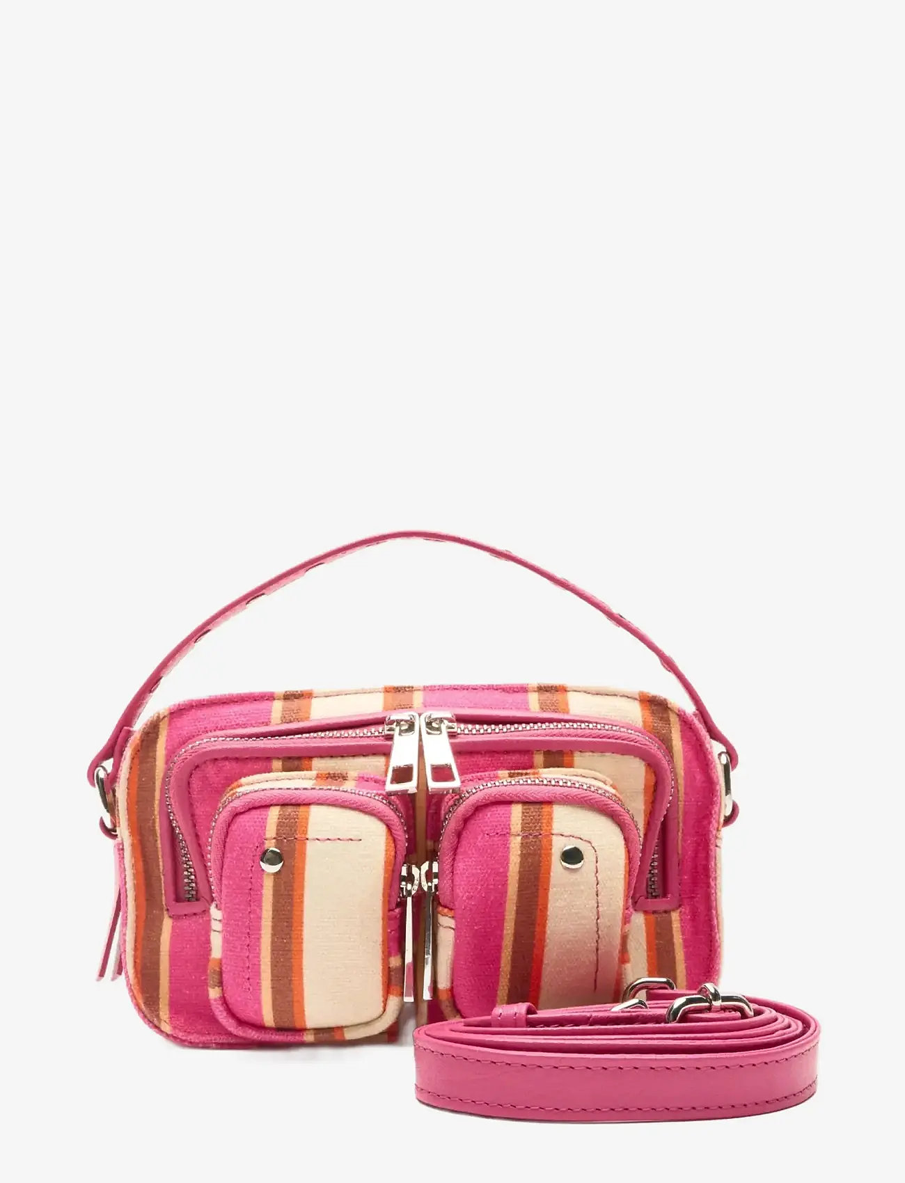 Nunoo - Helena Canvas Fuschia Stripes - crossbody bags - fuschia stripes - 1