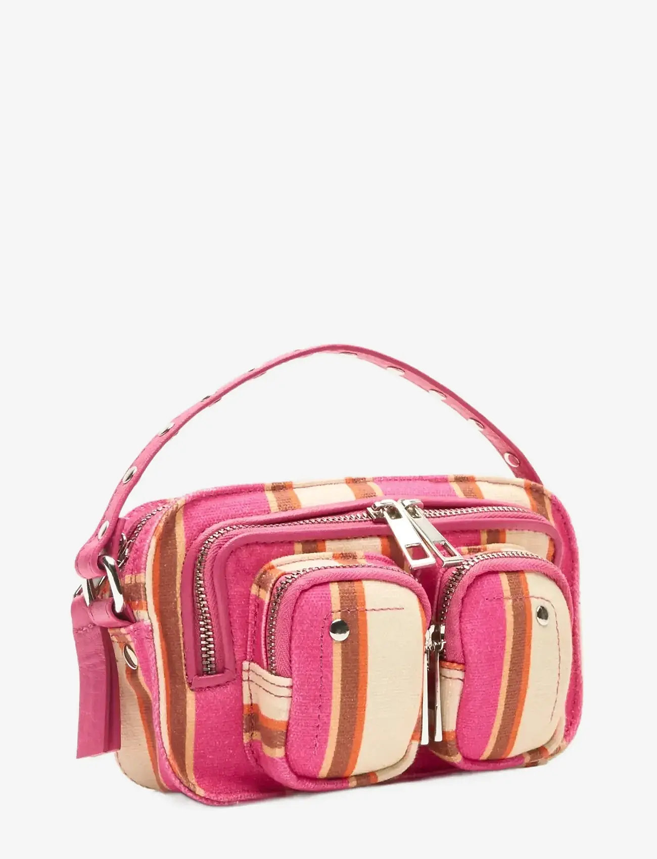Nunoo - Helena Canvas Fuschia Stripes - crossbody bags - fuschia stripes - 2