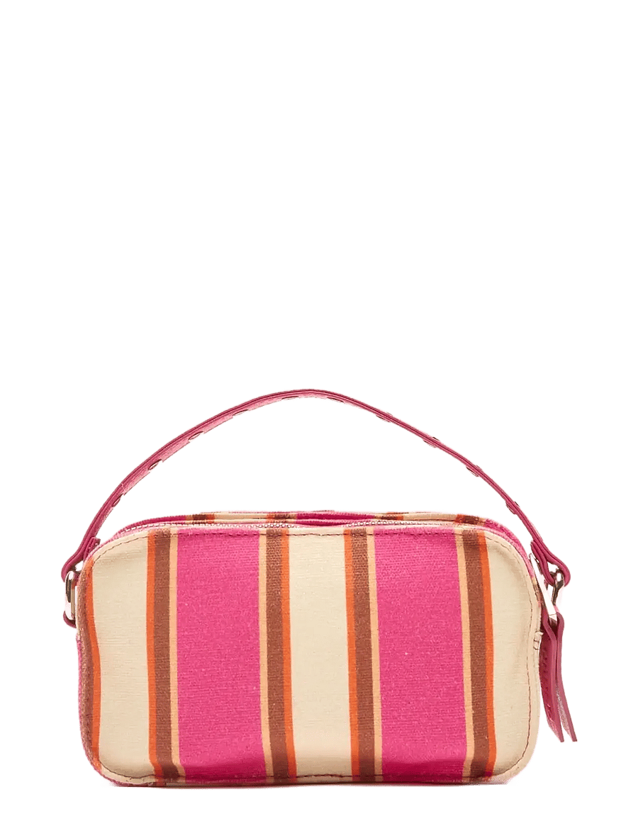 Nunoo - Helena Canvas Fuschia Stripes - umhängetaschen - fuschia stripes - 3