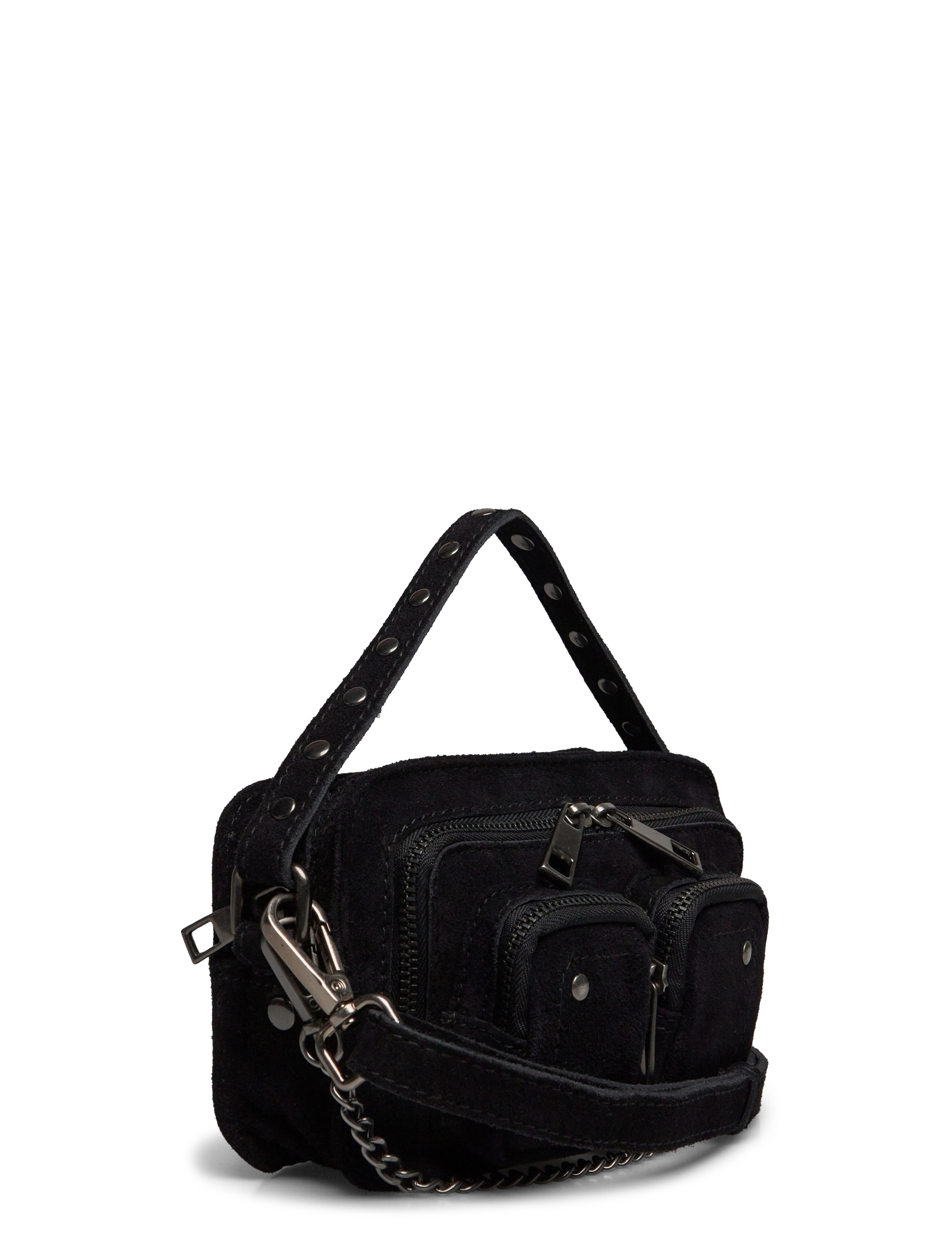 Nunoo - Helena Suede w. Antique silver - hversdagsleg tíska - black - 2