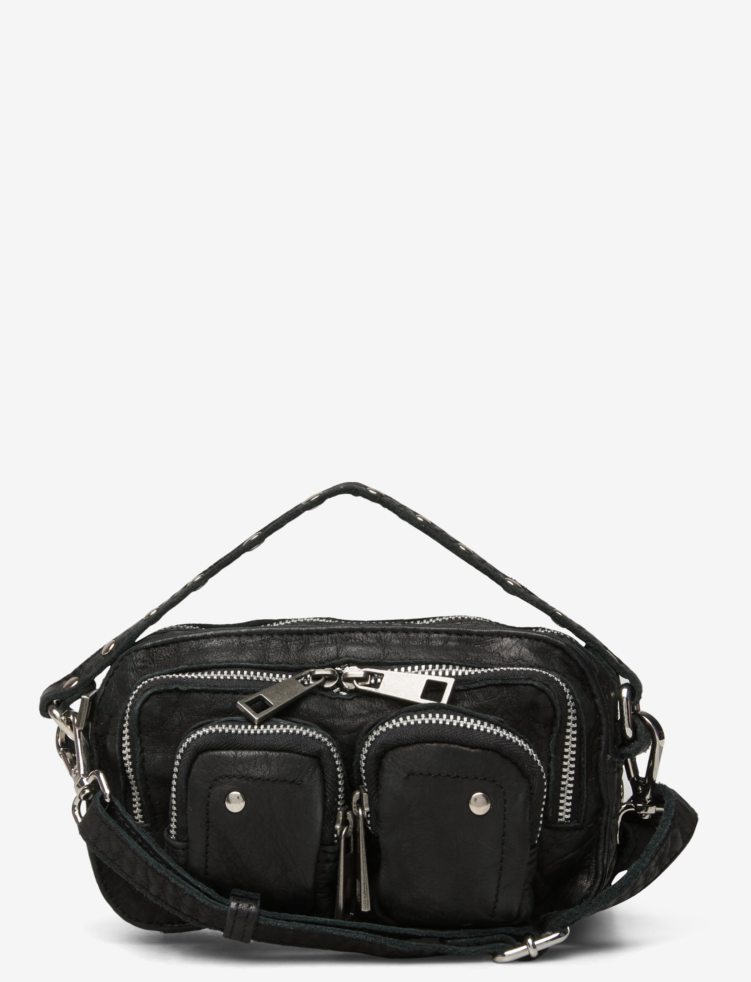 Nunoo Helena Washed, One Size, Black, Tasker > Små Skuldertasker-Crossbody-Tasker, Dame