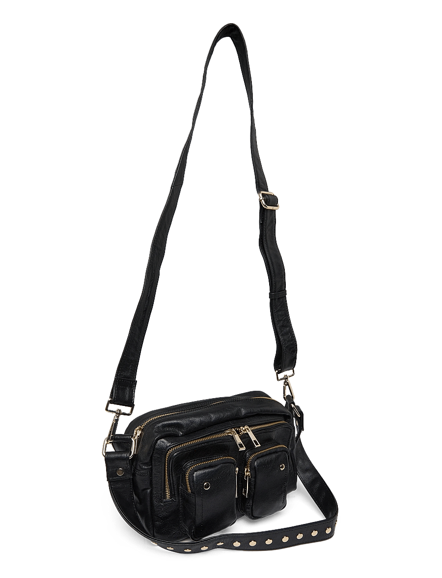 Nunoo - Ellie Air 1 Black w. gold - umhängetaschen - black - 3