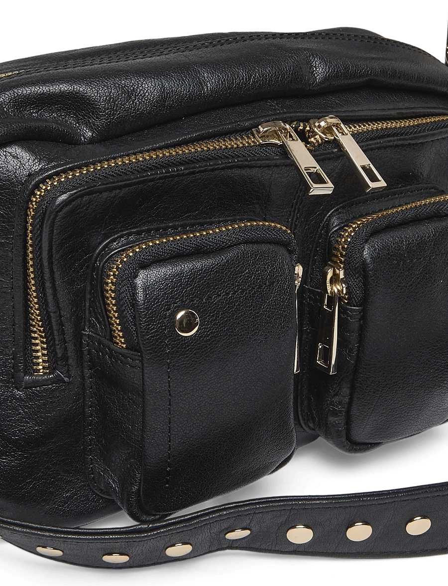 Nunoo - Ellie Air 1 Black w. gold - umhängetaschen - black - 4