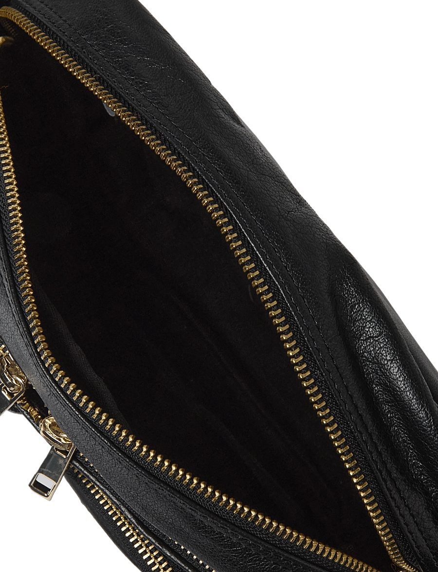 Nunoo - Ellie Air 1 Black w. gold - umhängetaschen - black - 5