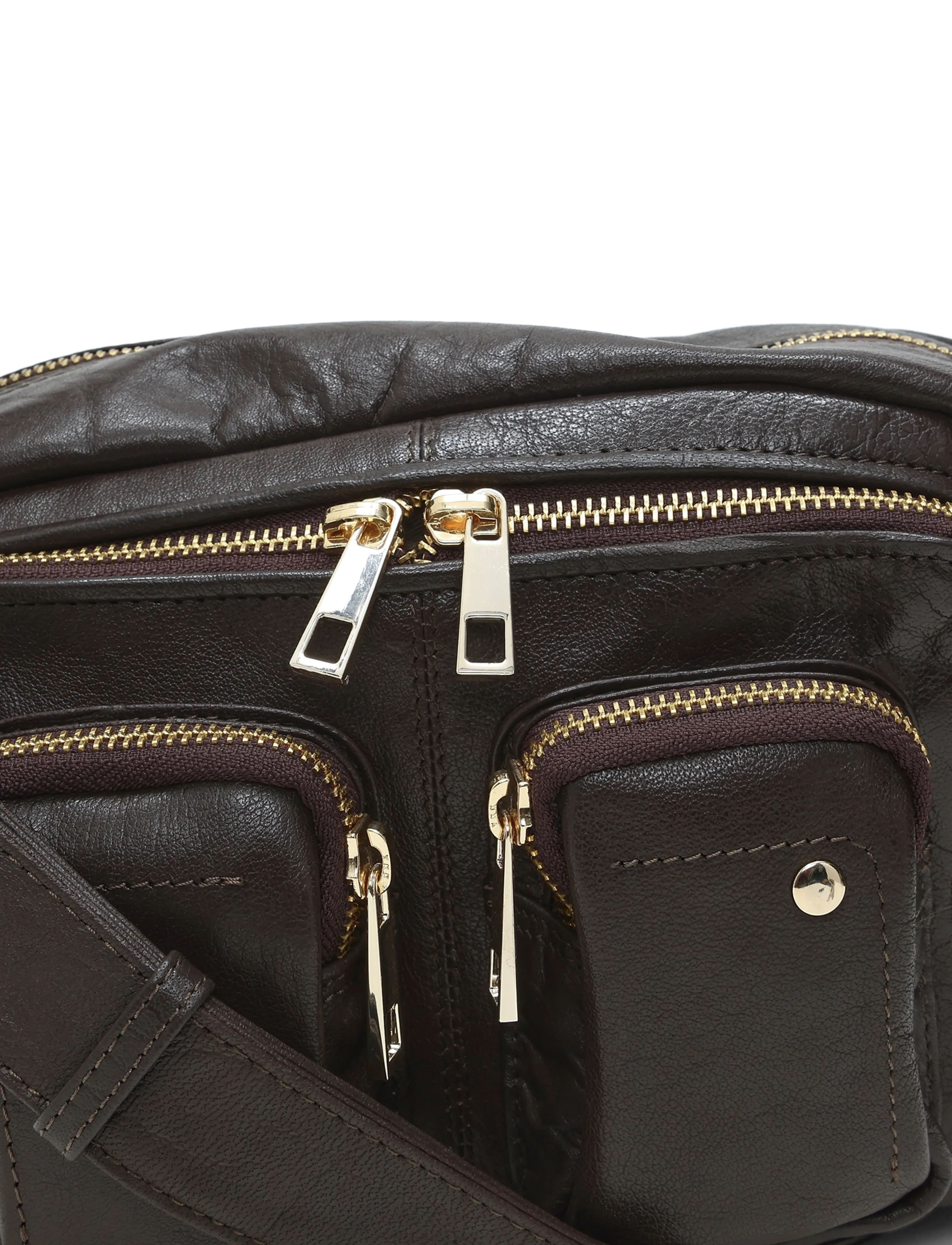 Nunoo - Ellie Air 1 Dark Brown w. Gold - dark brown - 4