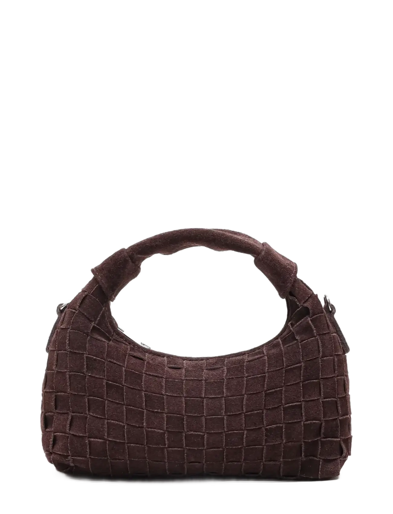 Nunoo Mini Dandy Braided Suede Chocolate, One Size, Brown, Tasker > Tasker Med Tophåndtag, Dame
