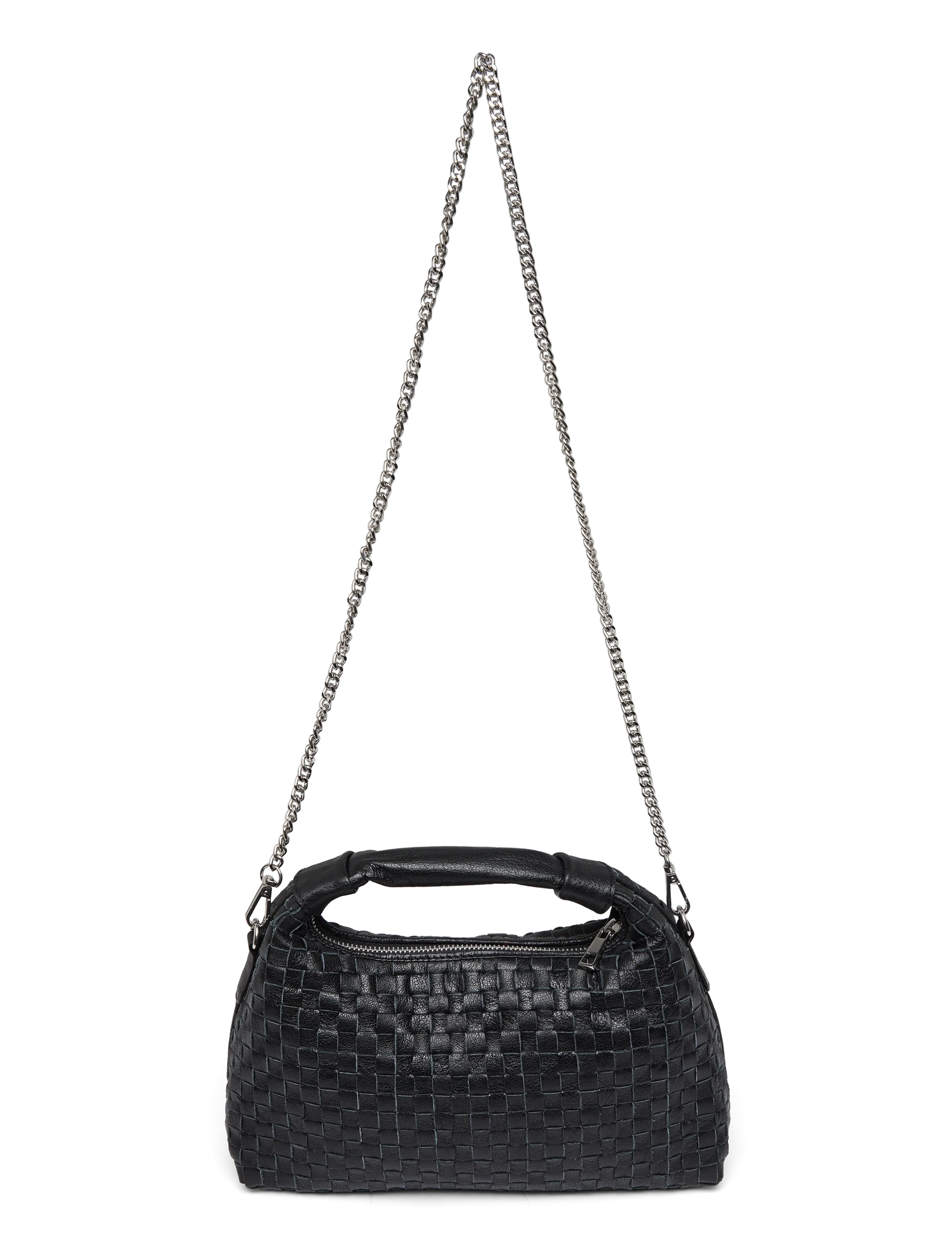 Nunoo - Dandy Braided Air 1 Black - crossbody bags - black - 2