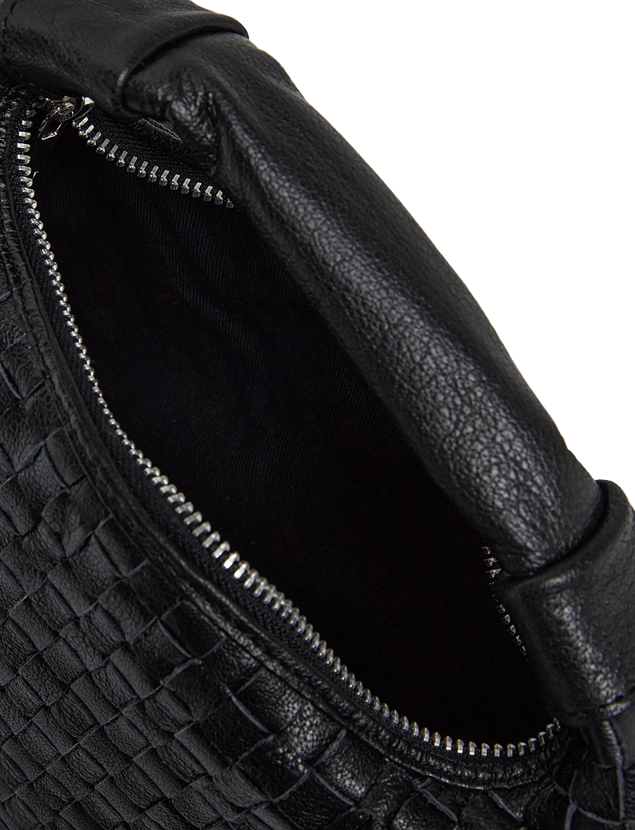 Nunoo - Dandy Braided Air 1 Black - crossbody bags - black - 5