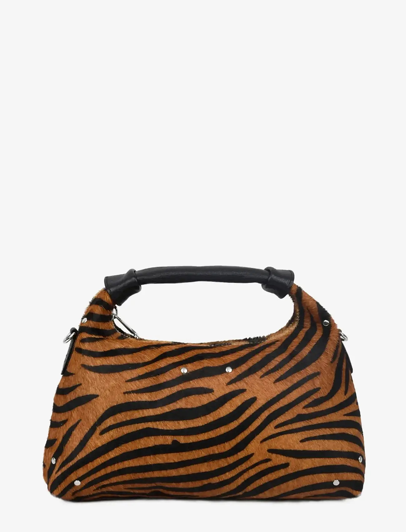Nunoo - Dandy Stripes Deluxe Dark Brown - crossbody bags - stripes - 0