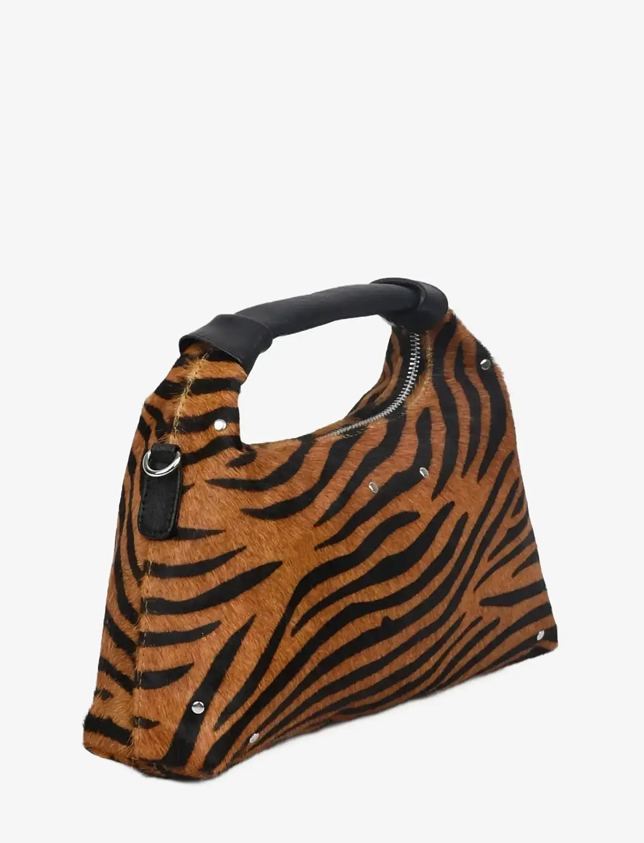 Nunoo - Dandy Stripes Deluxe Dark Brown - crossbody bags - stripes - 1