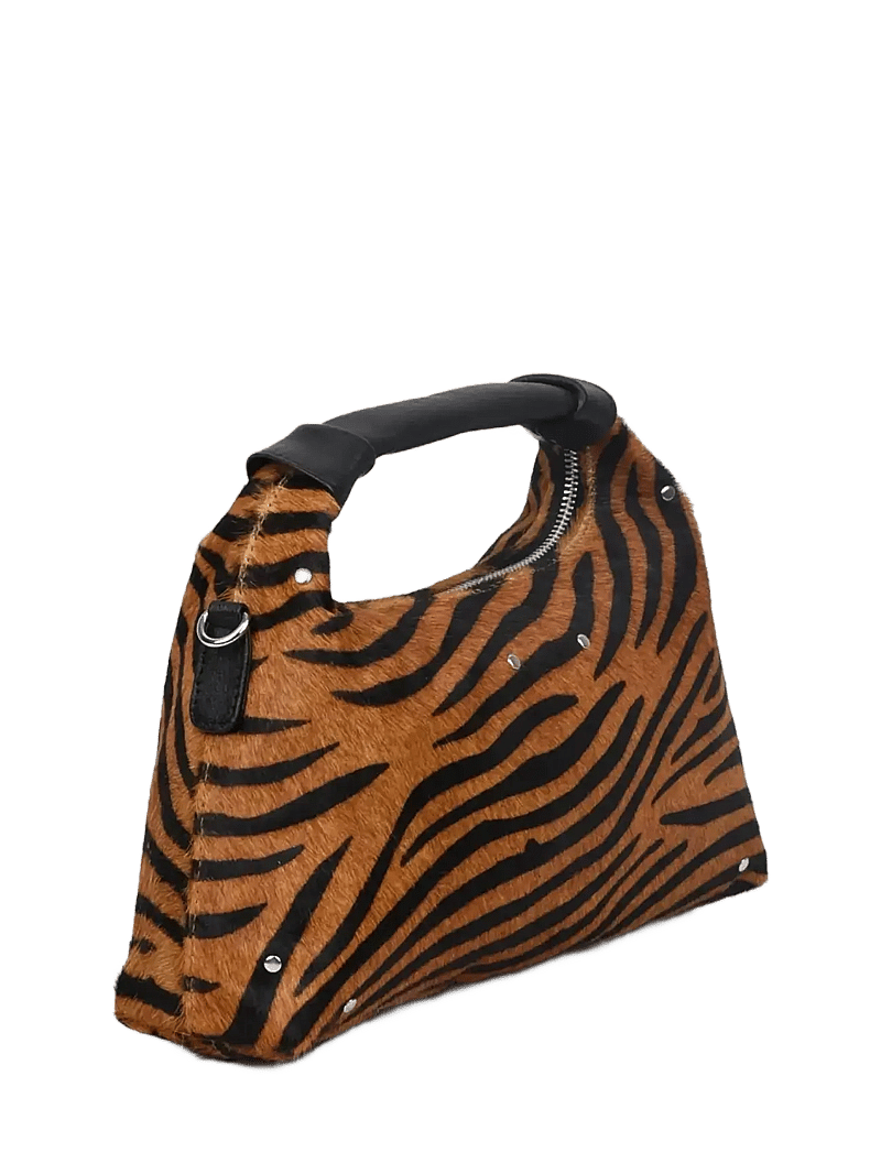 Nunoo - Dandy Stripes Deluxe Dark Brown - crossbody bags - stripes - 1
