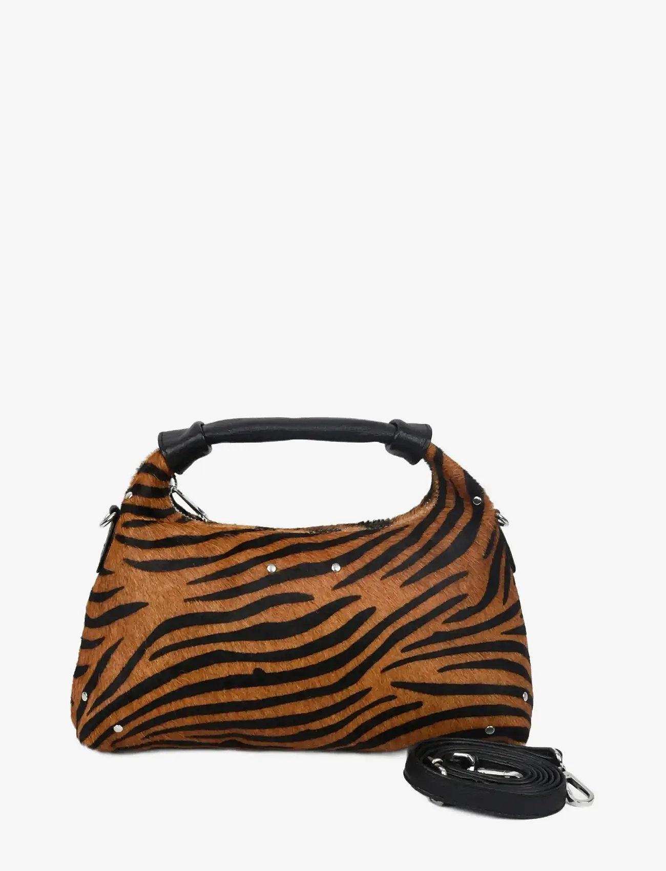 Nunoo - Dandy Stripes Deluxe Dark Brown - crossbody bags - stripes - 3