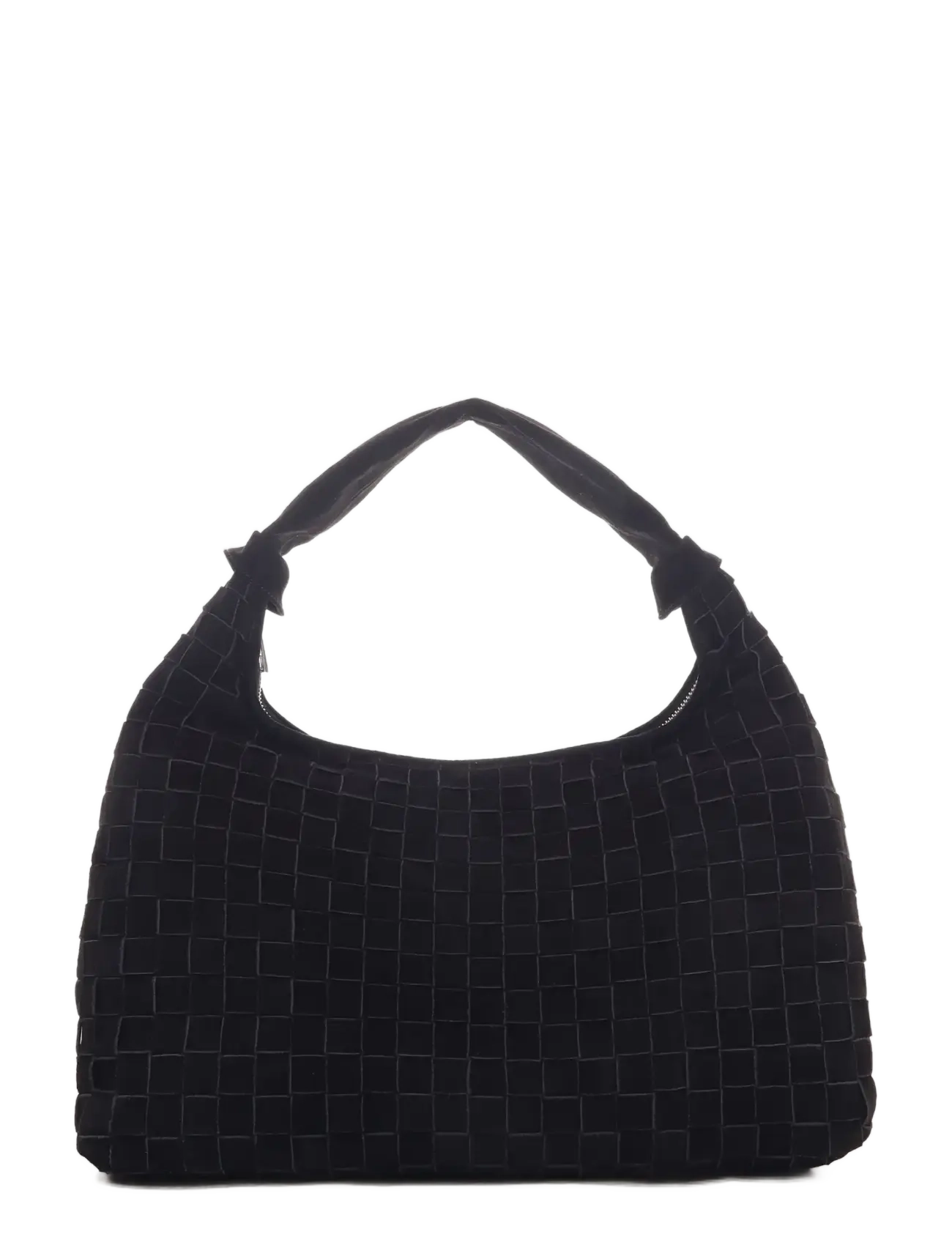 Nunoo Maxi Dandy Braided Suede Black, One Size, Black, Tasker > Tasker Med Tophåndtag, Dame