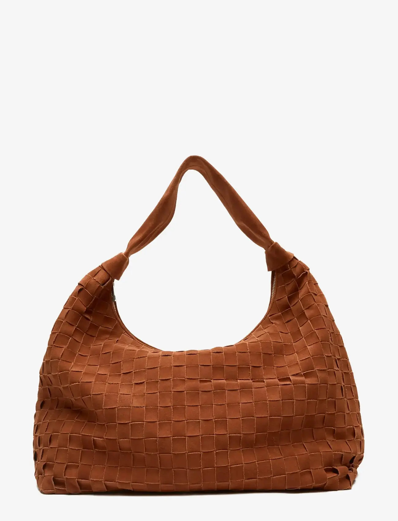 Nunoo - Maxi Dandy Braided Suede Redwood - håndtasker - redwood - 0