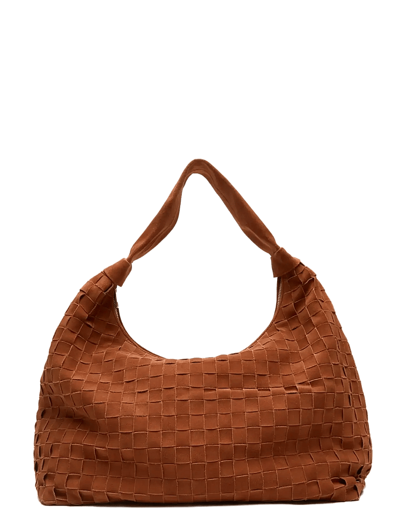 Nunoo - Maxi Dandy Braided Suede Redwood - håndtasker - redwood - 0