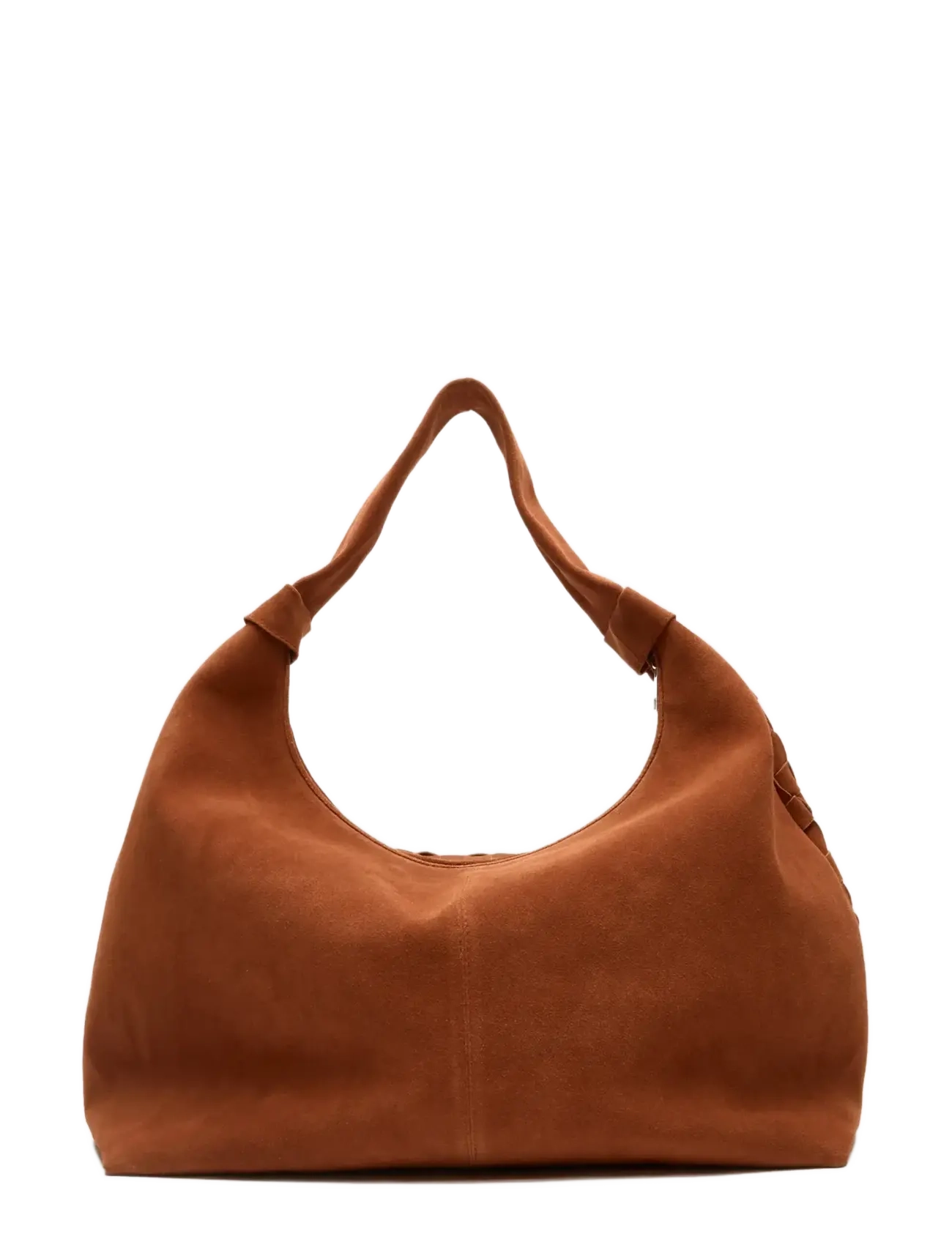 Nunoo - Maxi Dandy Braided Suede Redwood - handväskor - redwood - 2
