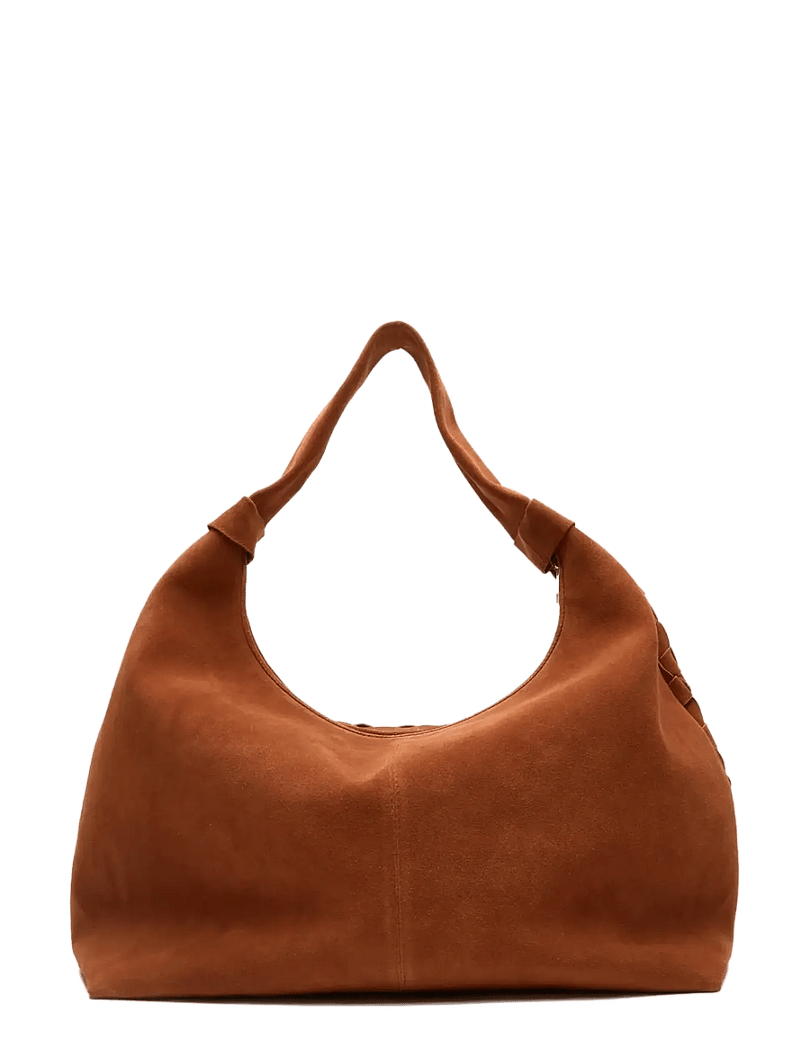 Nunoo - Maxi Dandy Braided Suede Redwood - handväskor - redwood - 2