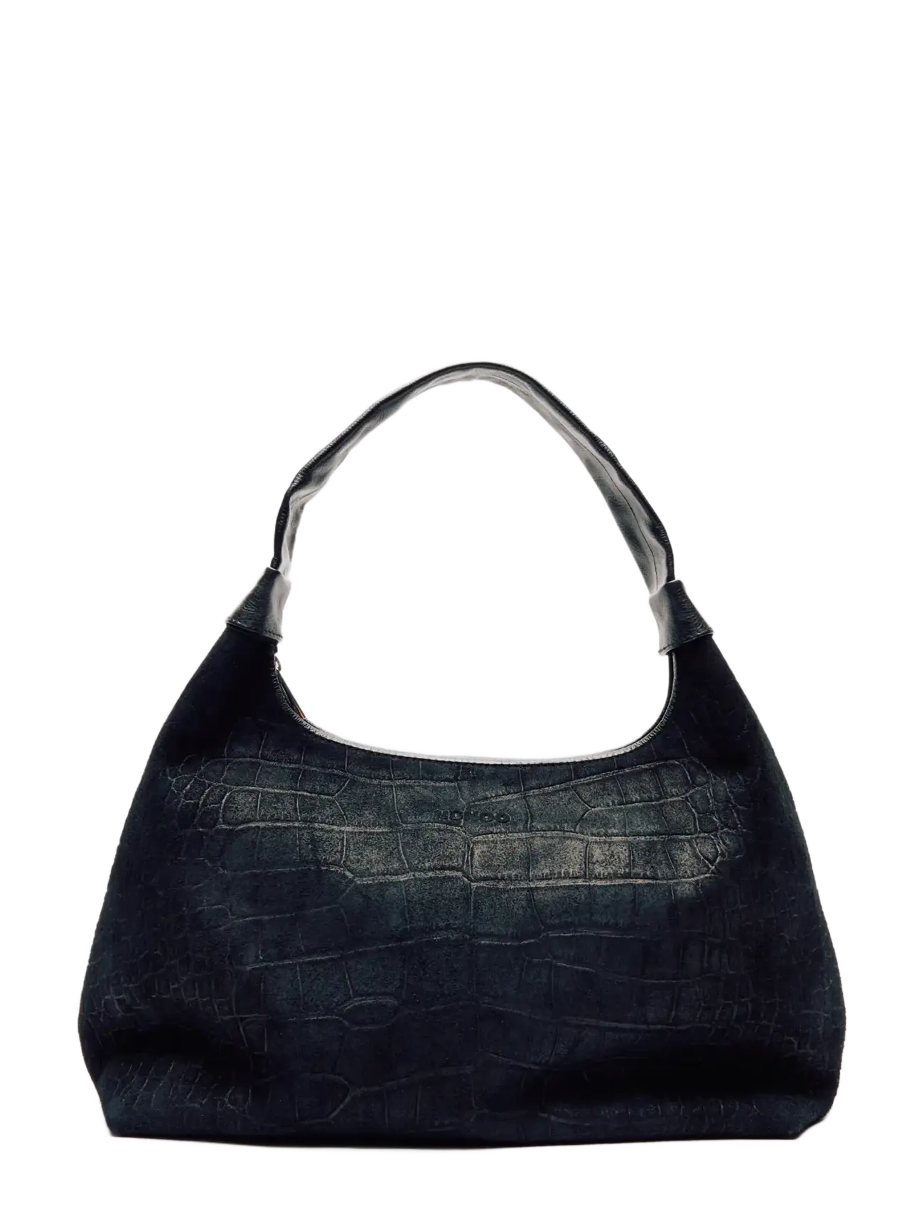 Nunoo Big Dandy Scale Suede Black, One Size, Black, Tasker > Tasker Med Tophåndtag, Dame