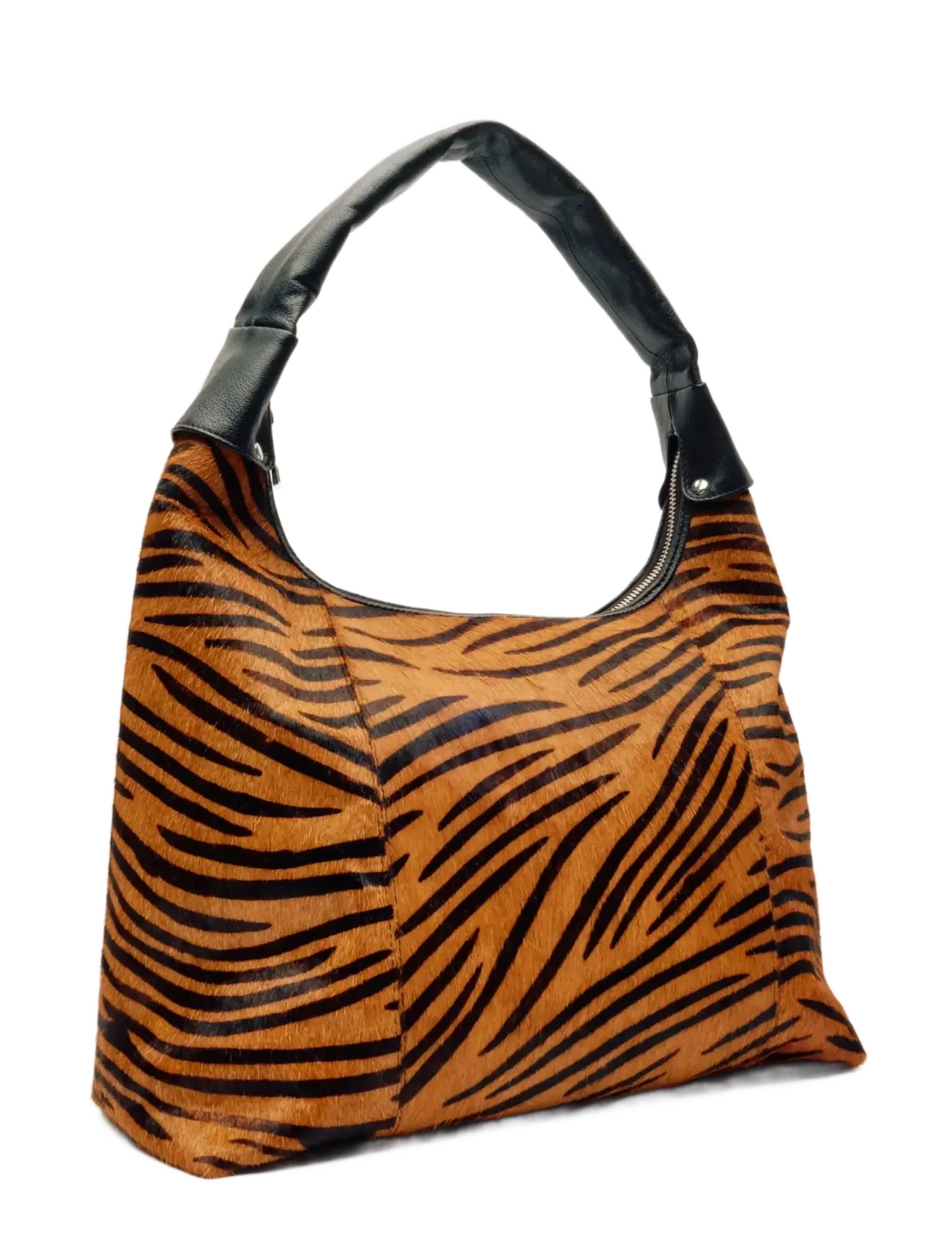 Nunoo - Big Dandy Stripes Deluxe Dark Brown - handväskor - stripes - 1