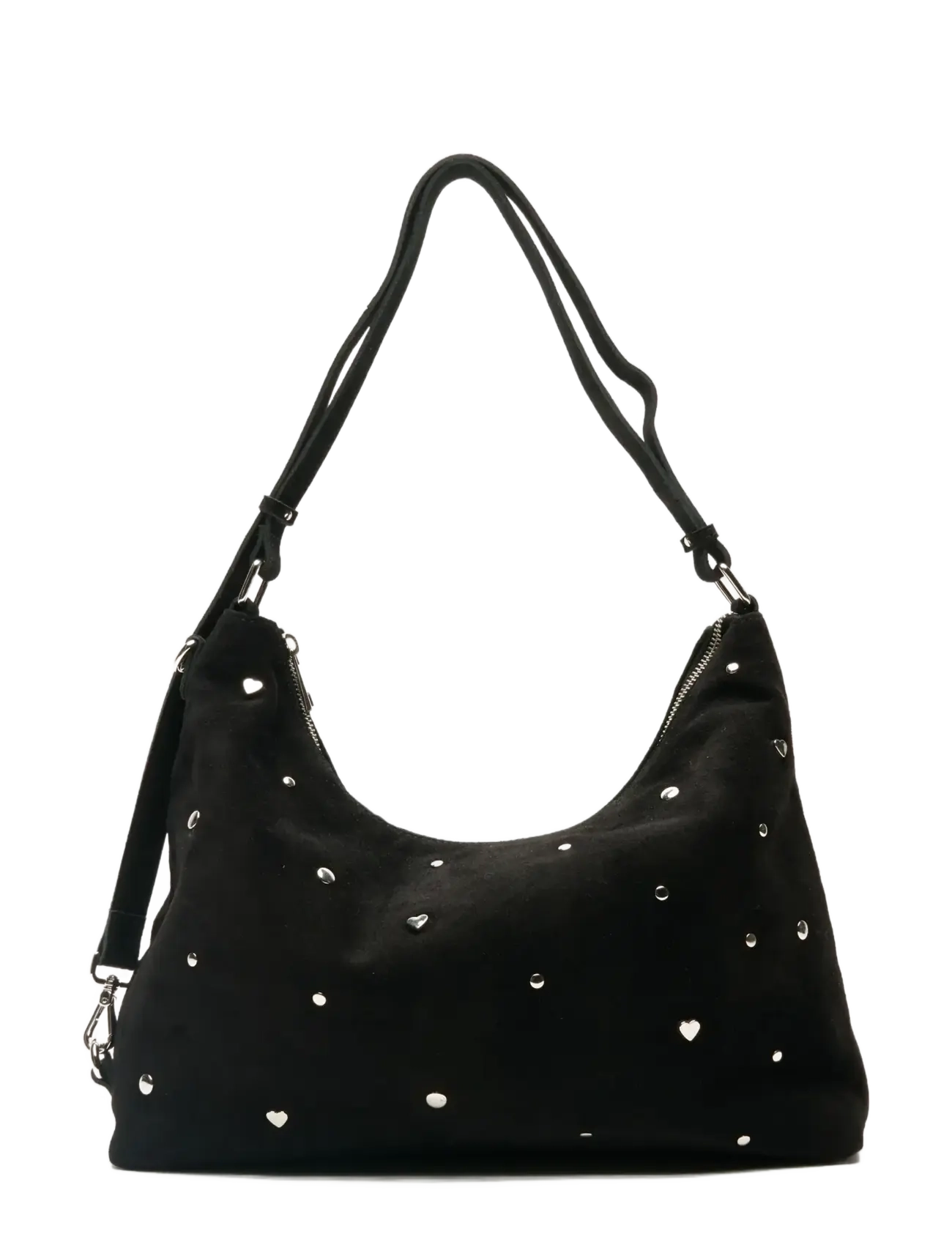 Nunoo Rio Sweetheart Suede Black, One Size, Bags, Schwarz - Small Shoulder Bags-crossbody Frauen
