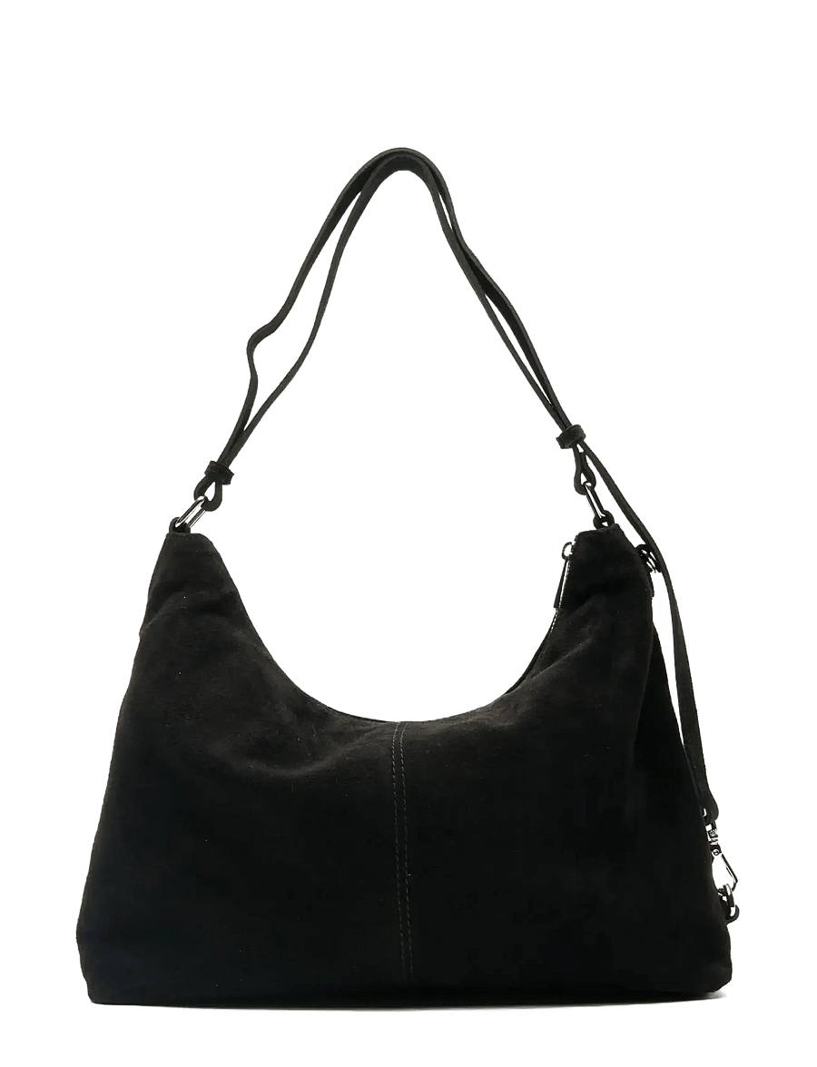 Nunoo - Rio Sweetheart Suede Black - crossbody kotid - black - 2