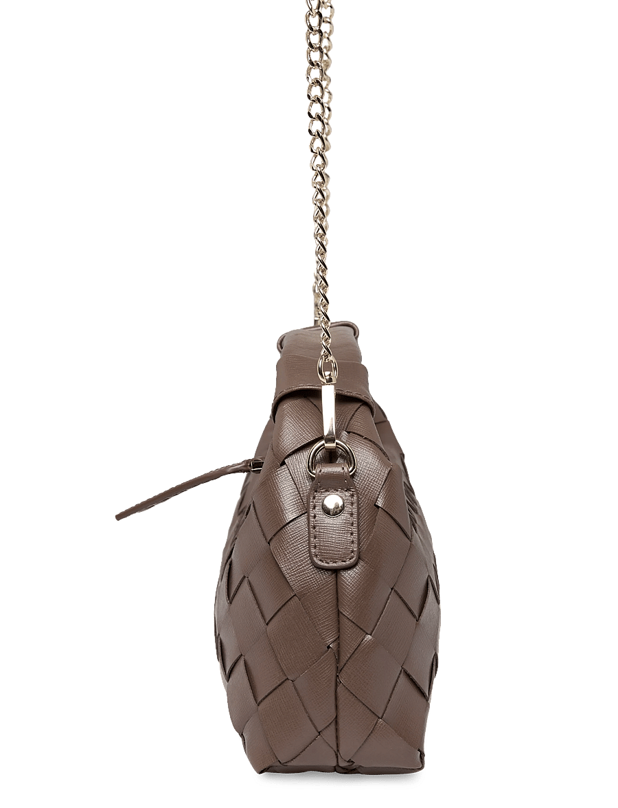 Nunoo - Mini Dandy Braided Florence Cacao w. Gold - handtaschen - cacao - 3