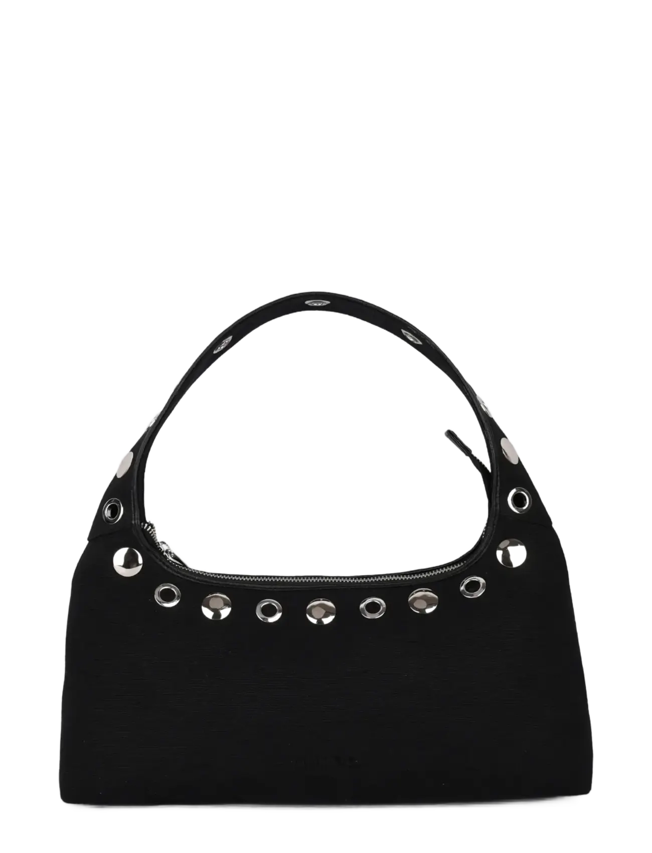 Nunoo Large Dandy Studs Canvas Black, One Size, Bags, Schwarz - Top Handle Frauen
