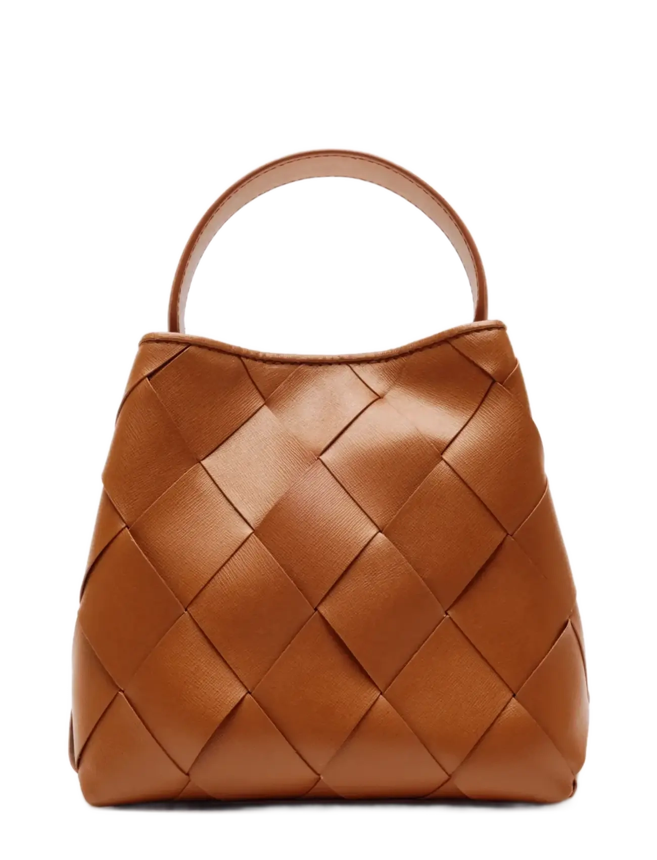 Nunoo Small Chiara Braided Florence Brown W. Gold, One Size, Brown, Tasker > Tasker Med Tophåndtag, Dame