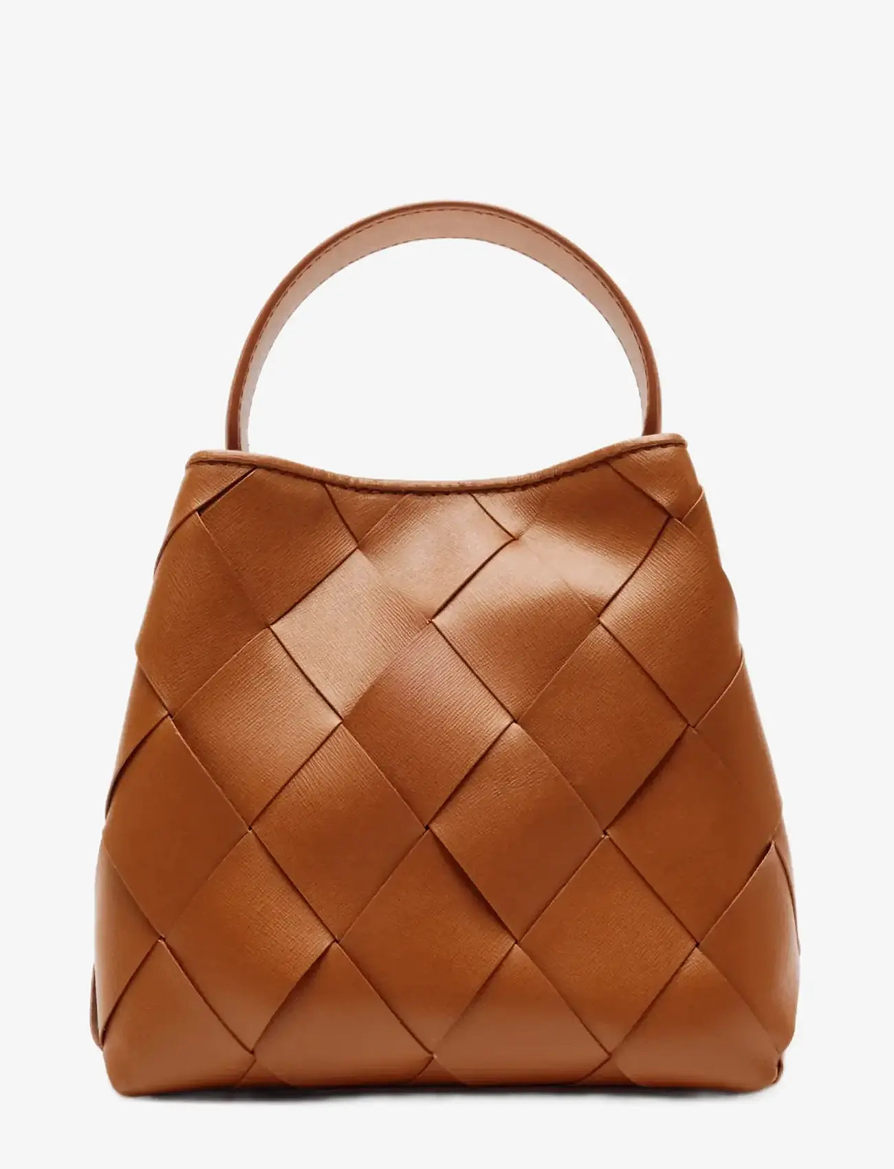 Nunoo - Small Chiara Braided Florence Brown w. Gold - hverdags stil - brown - 0