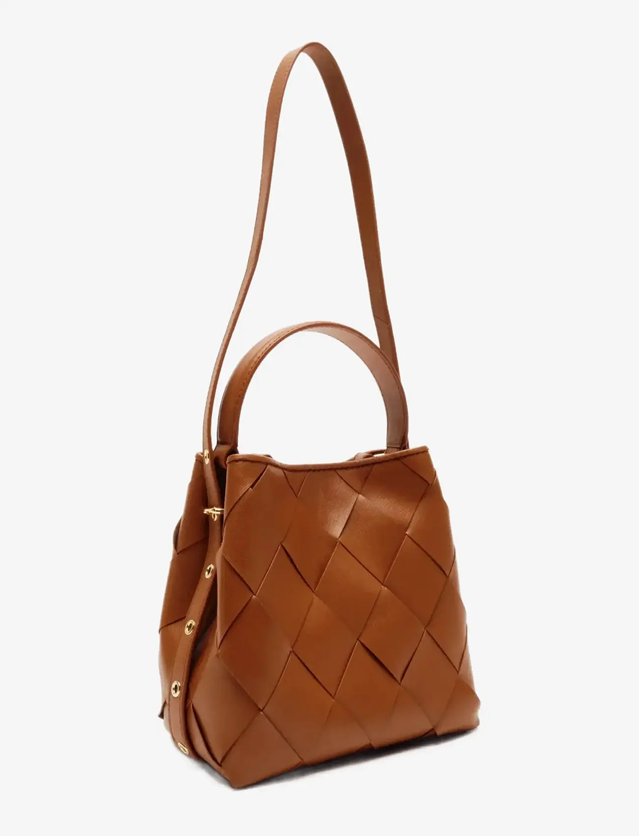 Nunoo - Small Chiara Braided Florence Brown w. Gold - hverdags stil - brown - 1