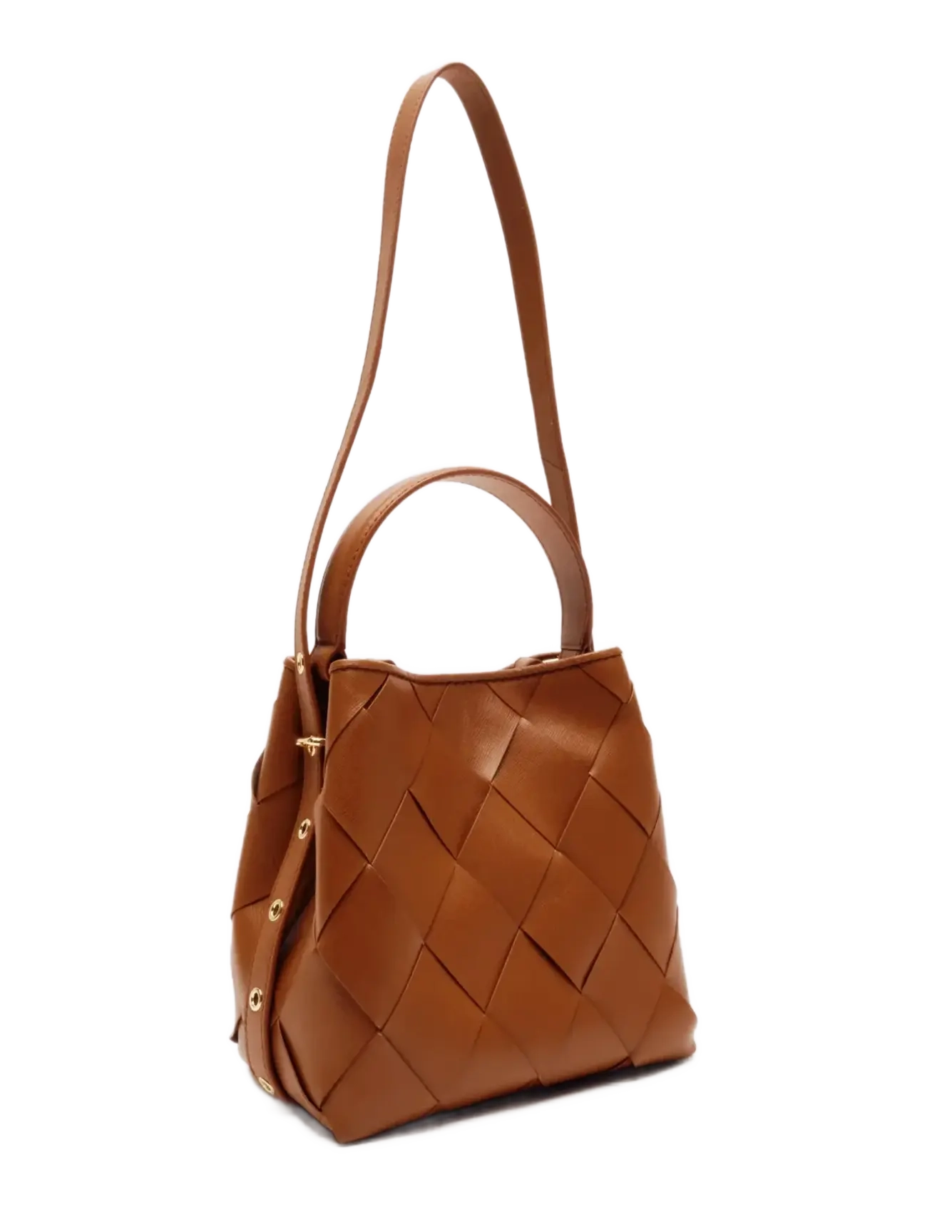 Nunoo - Small Chiara Braided Florence Brown w. Gold - alltags-style - brown - 1