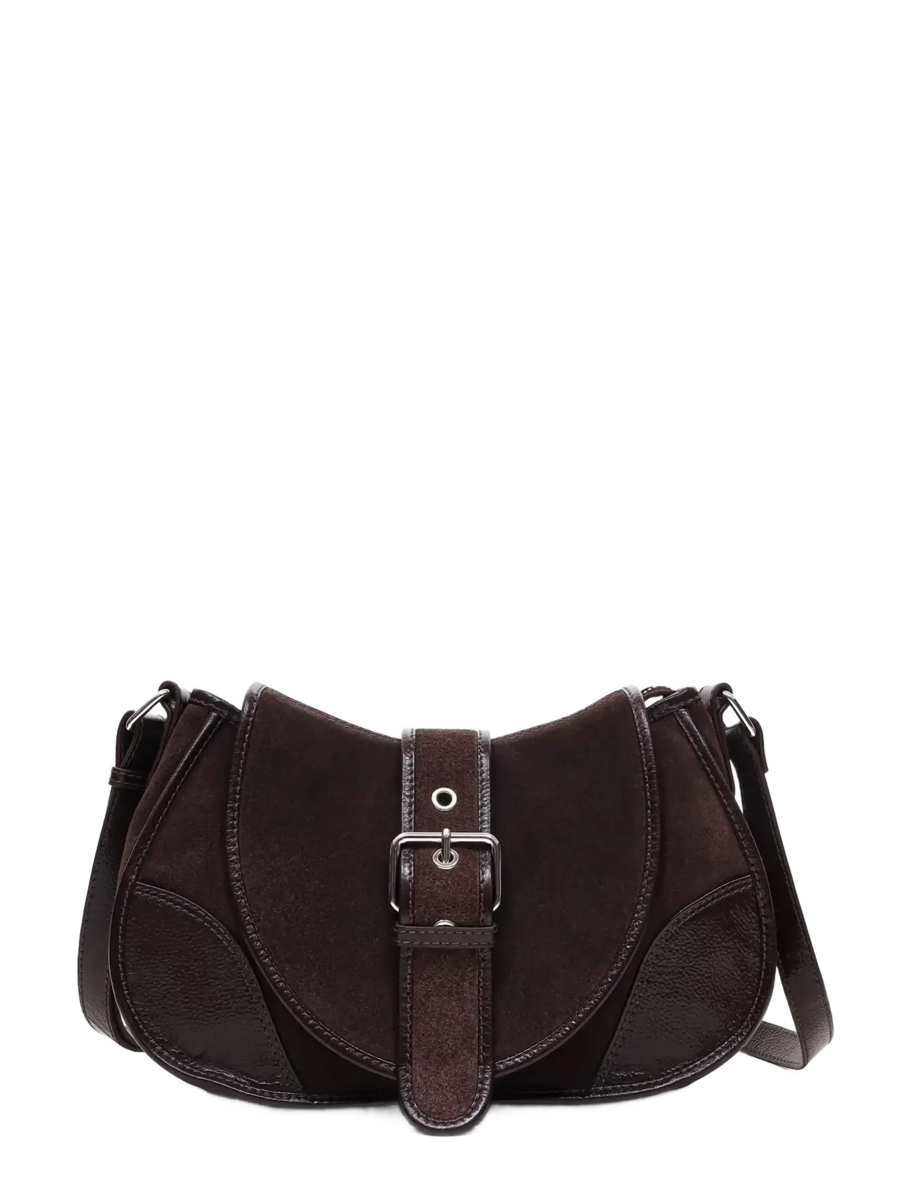 Nunoo Maria Suede Chocolate - Handväskor - CHOCOLATE / brown