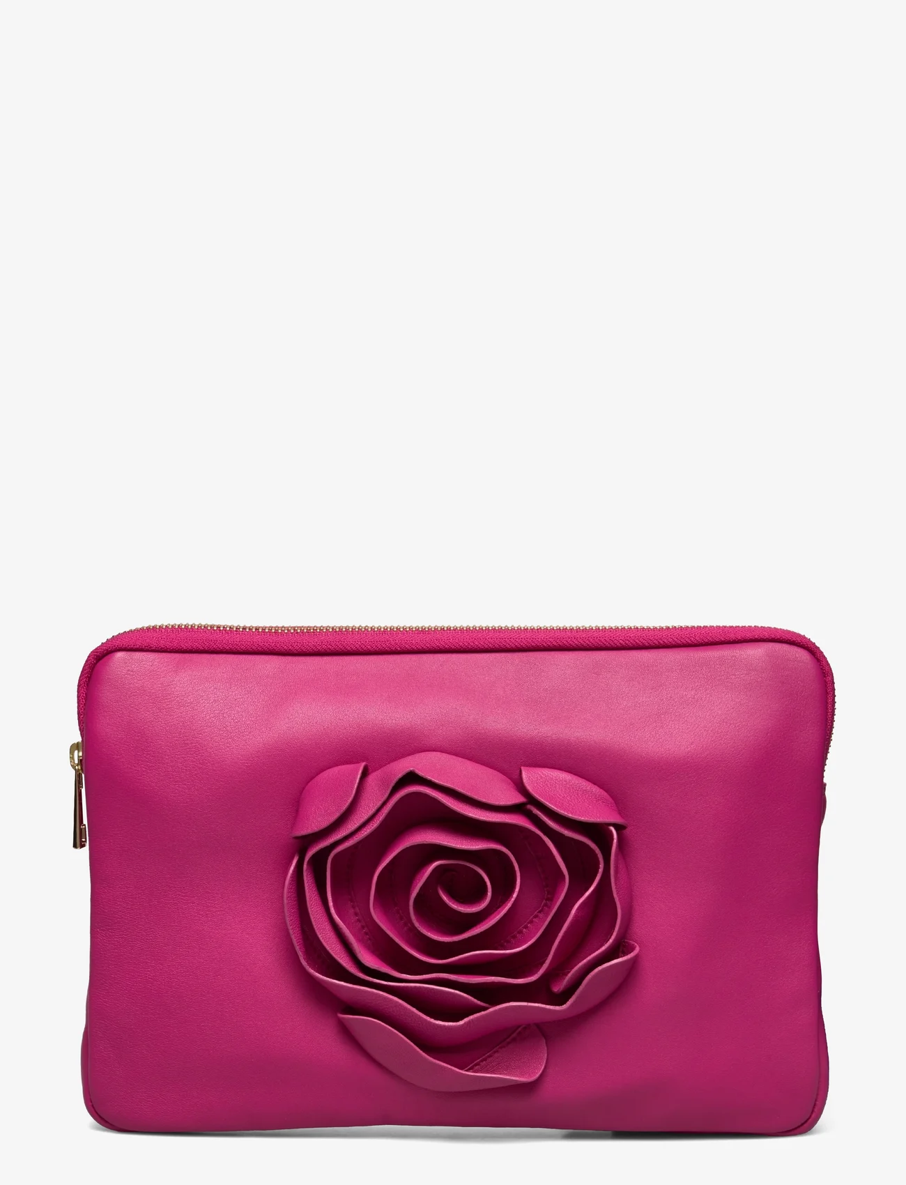 Nunoo - Clutch Rose Cozy W. Gold - occasionwear - hot pink - 0